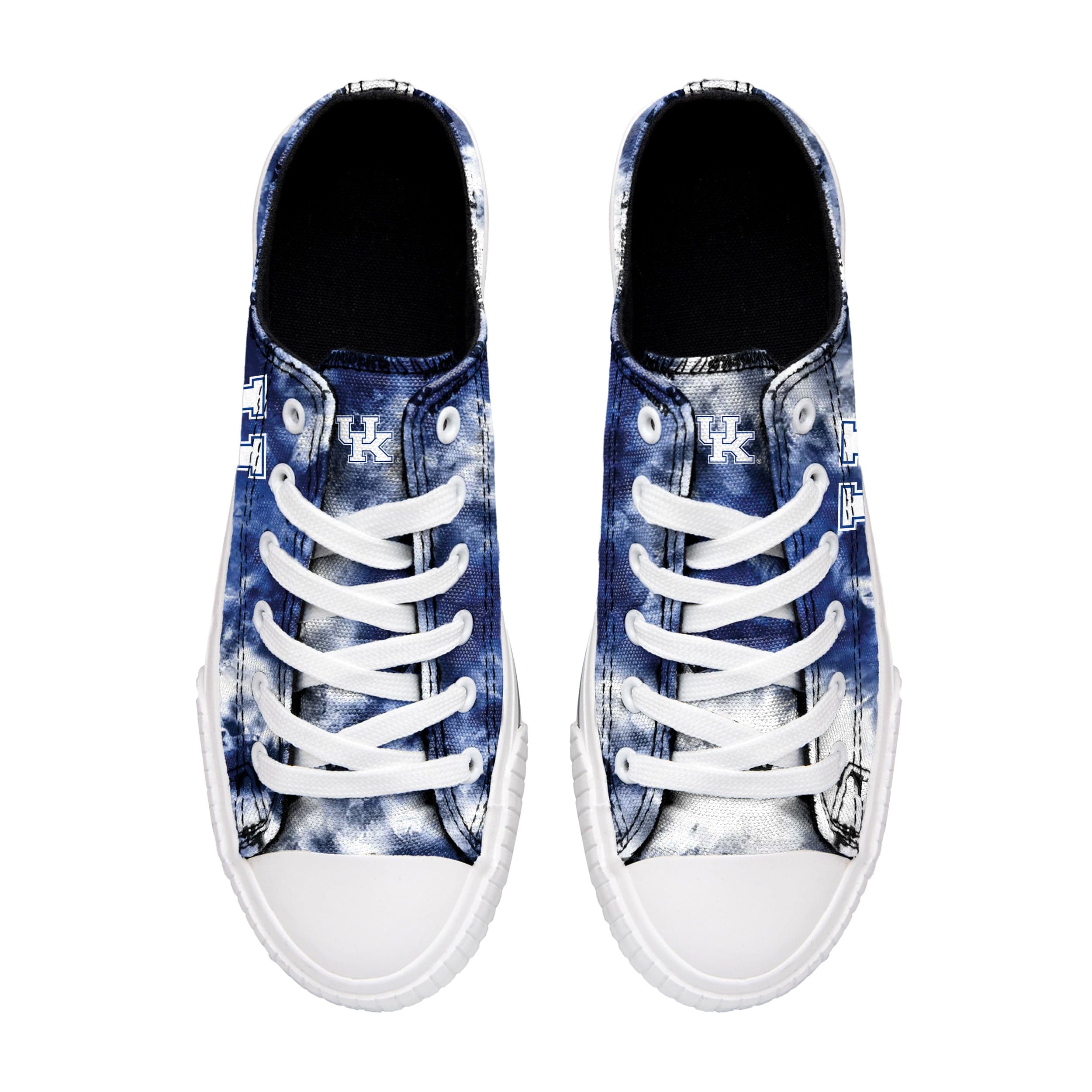 Kentucky Wildcats NCAA Womens Low Top Tie-Dye Canvas Shoe - Image 3