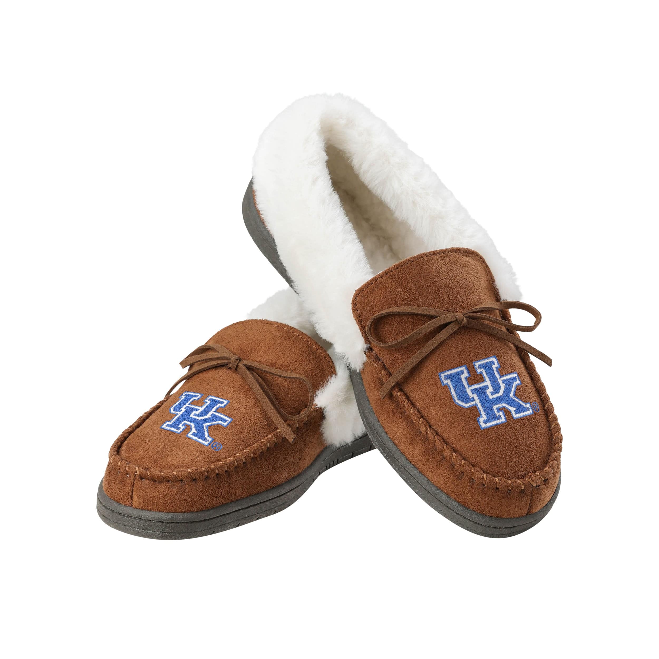 Kentucky Wildcats NCAA Womens Tan Moccasin Slippers
