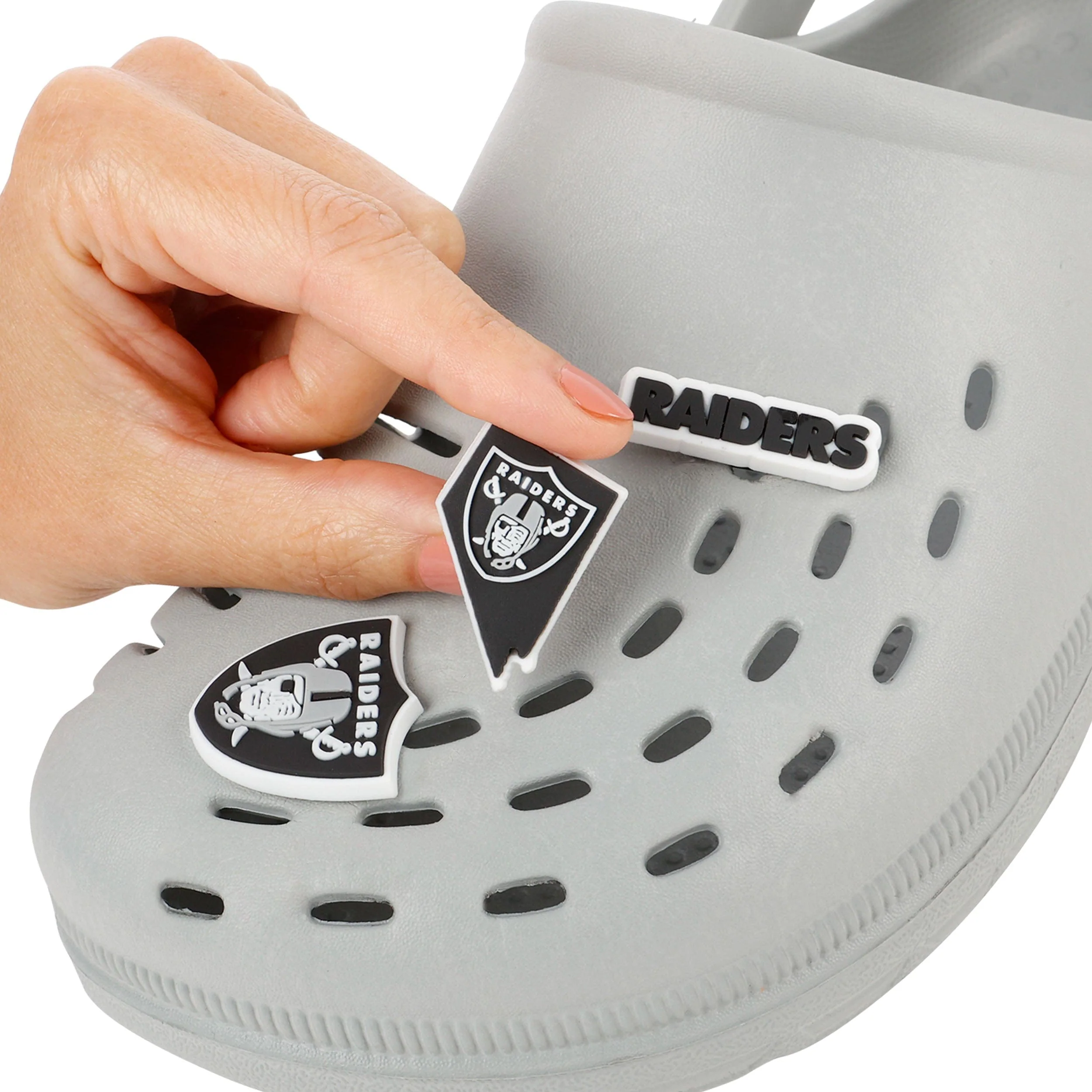 Las Vegas Raiders NFL 10 Pack Team Clog Charms - Image 3