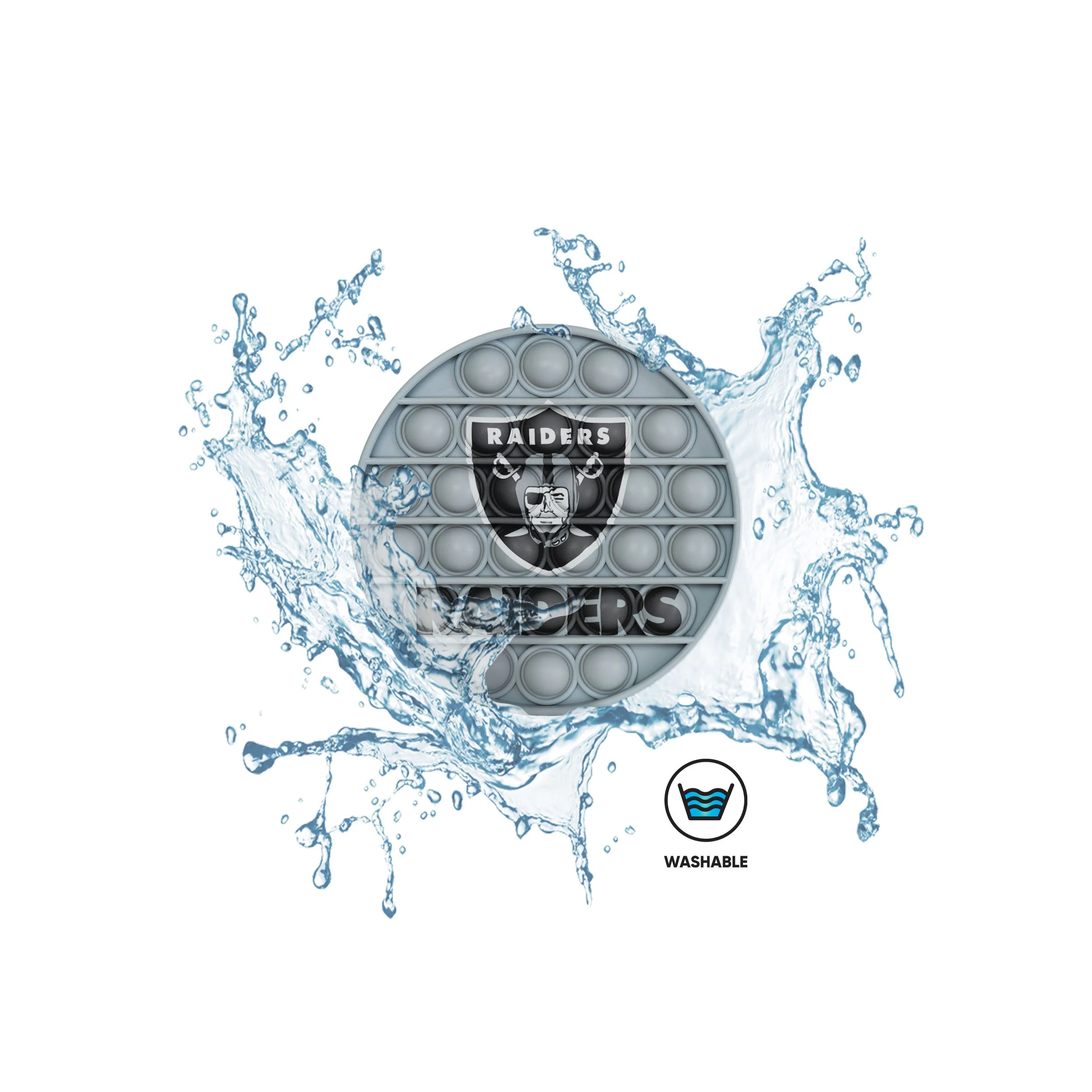 Las Vegas Raiders NFL 2 Pack Helmet & Circle Push-Itz Fidget - Image 5