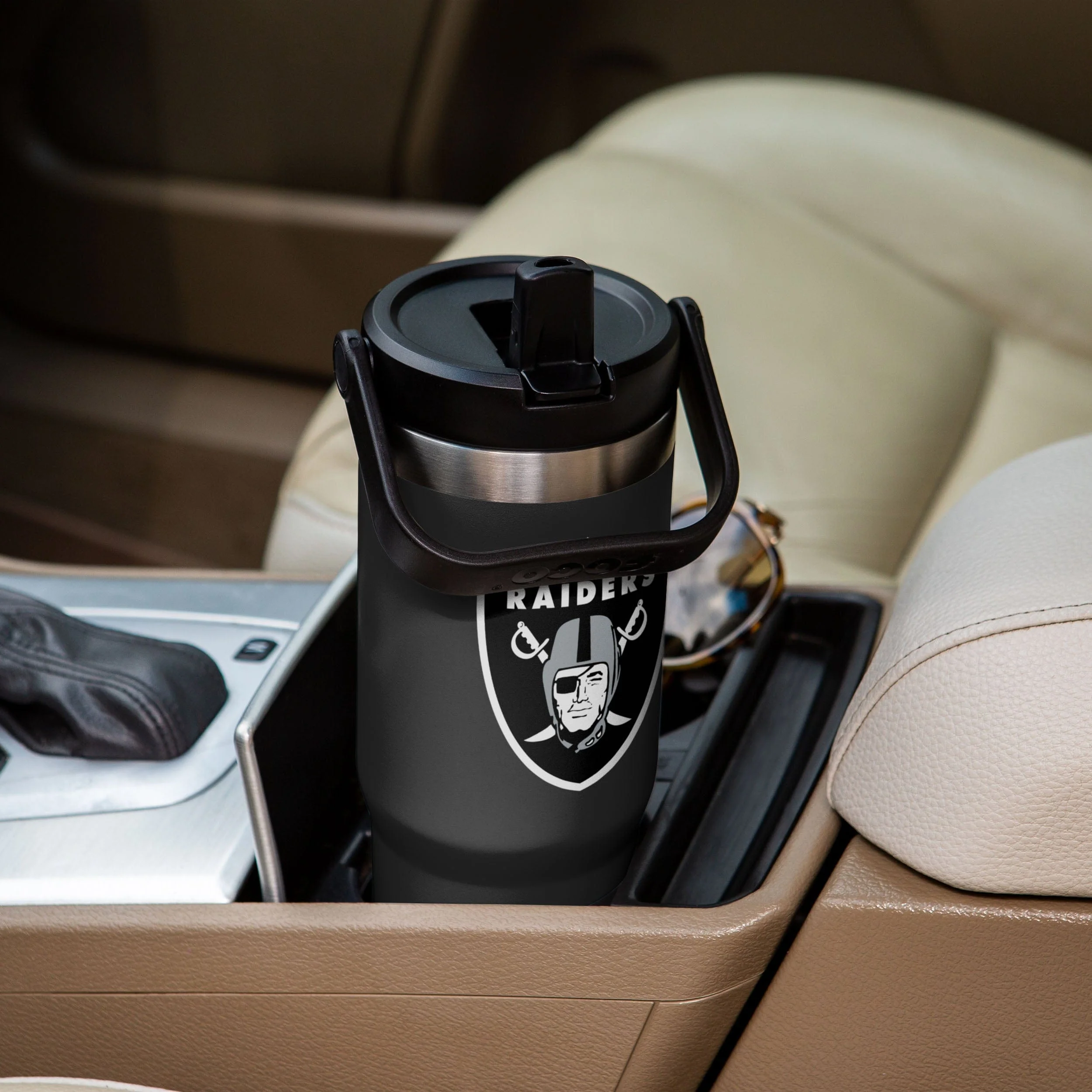 Las Vegas Raiders NFL 30 oz Straw Tumbler - Image 4