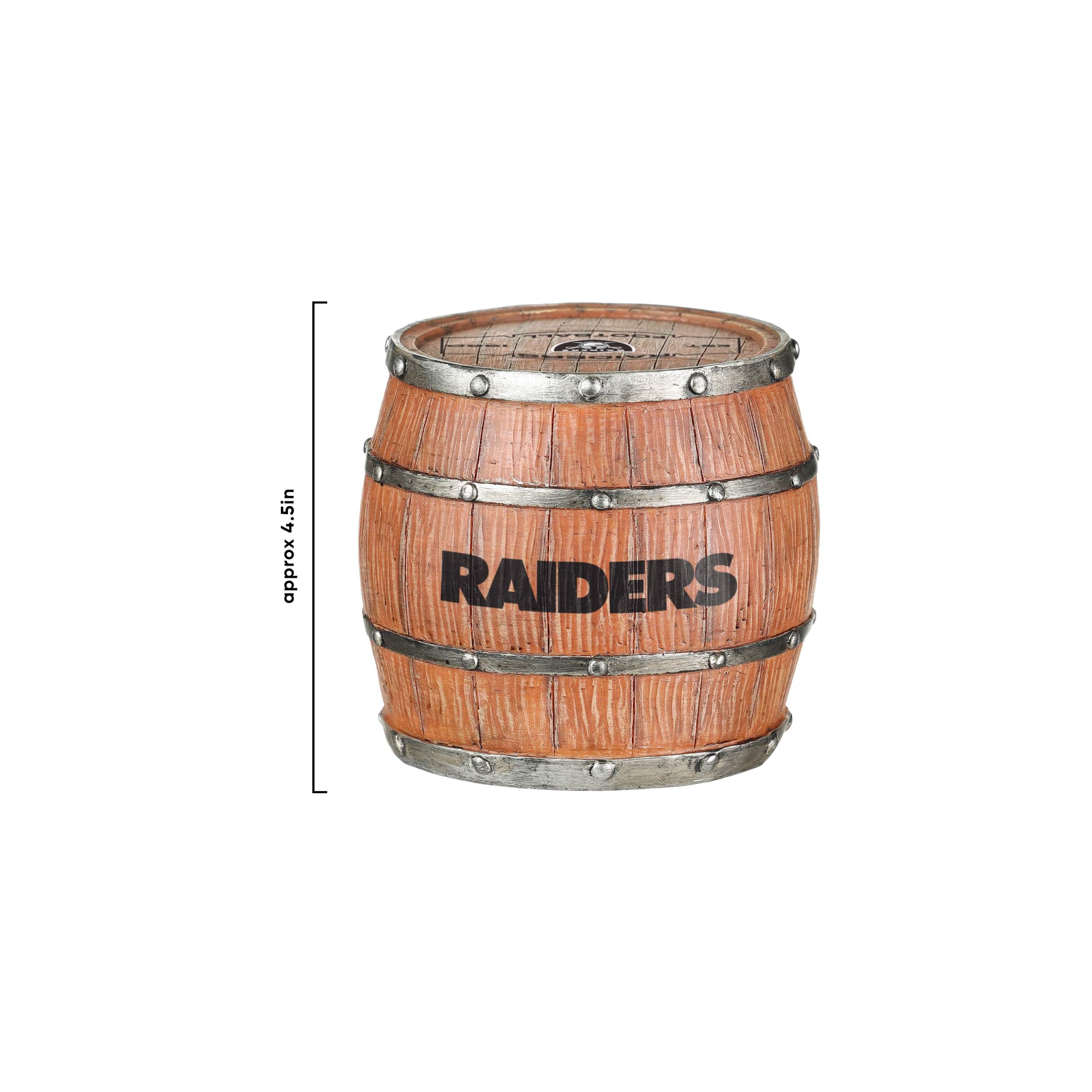 Las Vegas Raiders NFL 5 Pack Barrel Coaster Set - Image 6