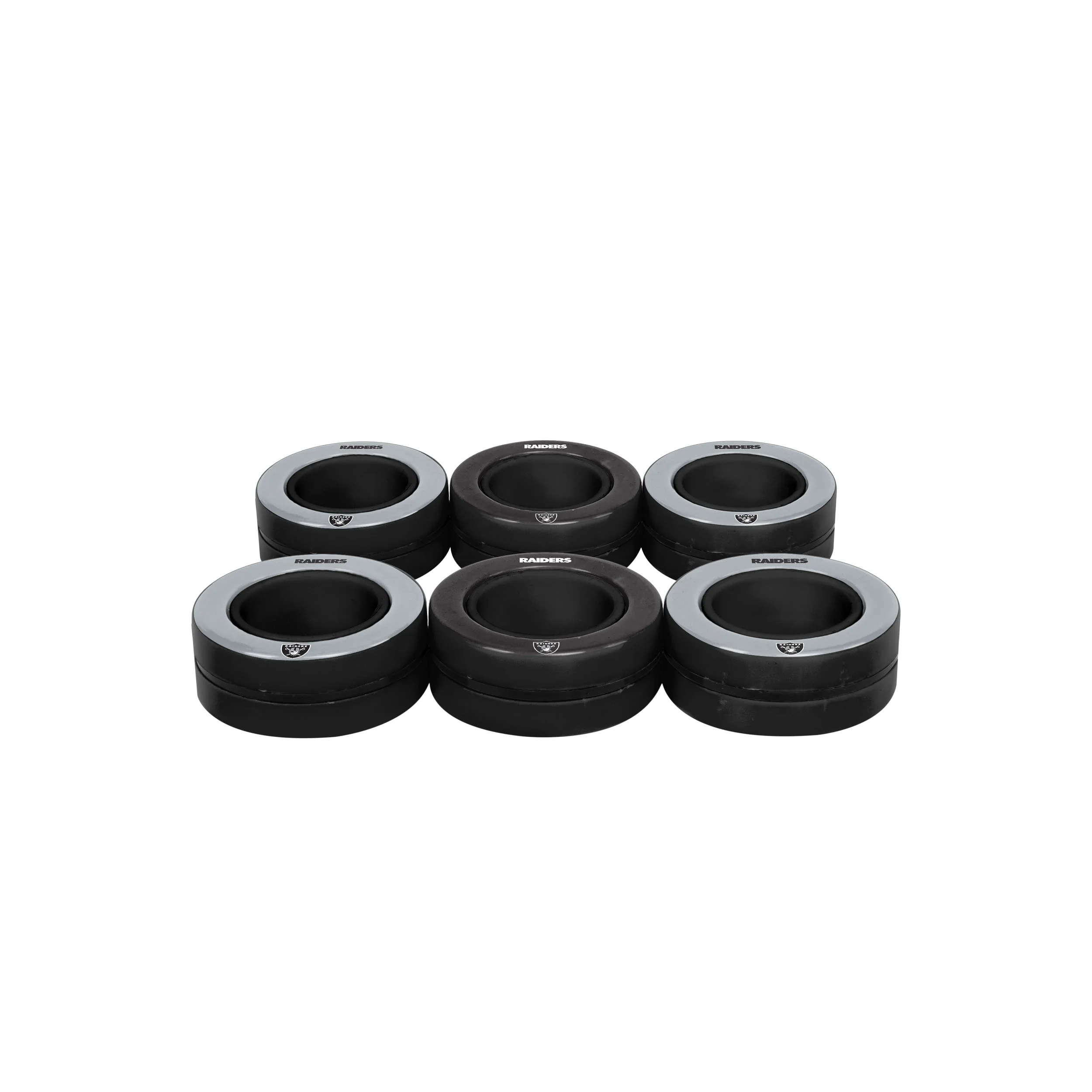 Las Vegas Raiders NFL 6 Pack Magnetic Finger Rings - Image 3
