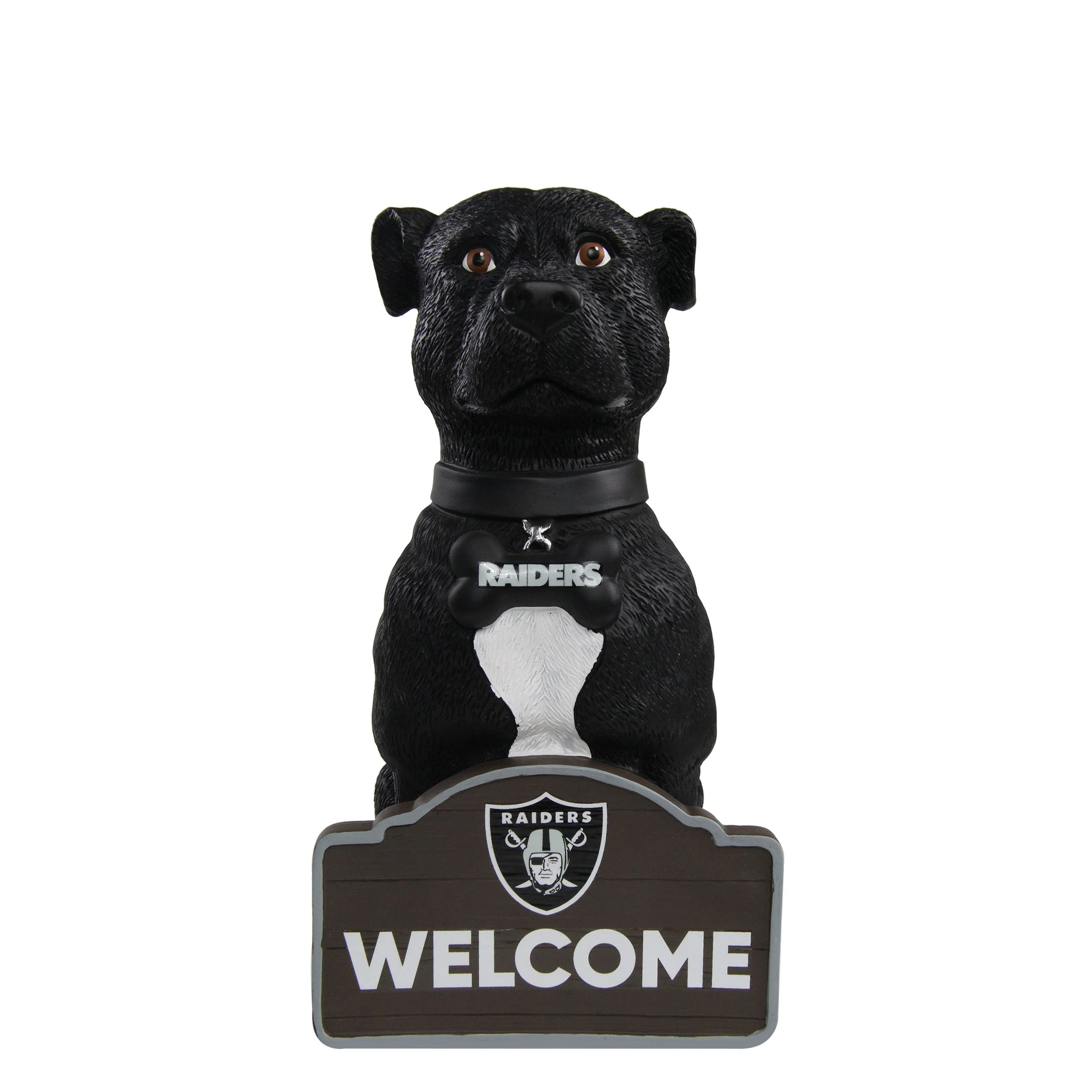 Las Vegas Raiders NFL American Staffordshire Terrier Statue