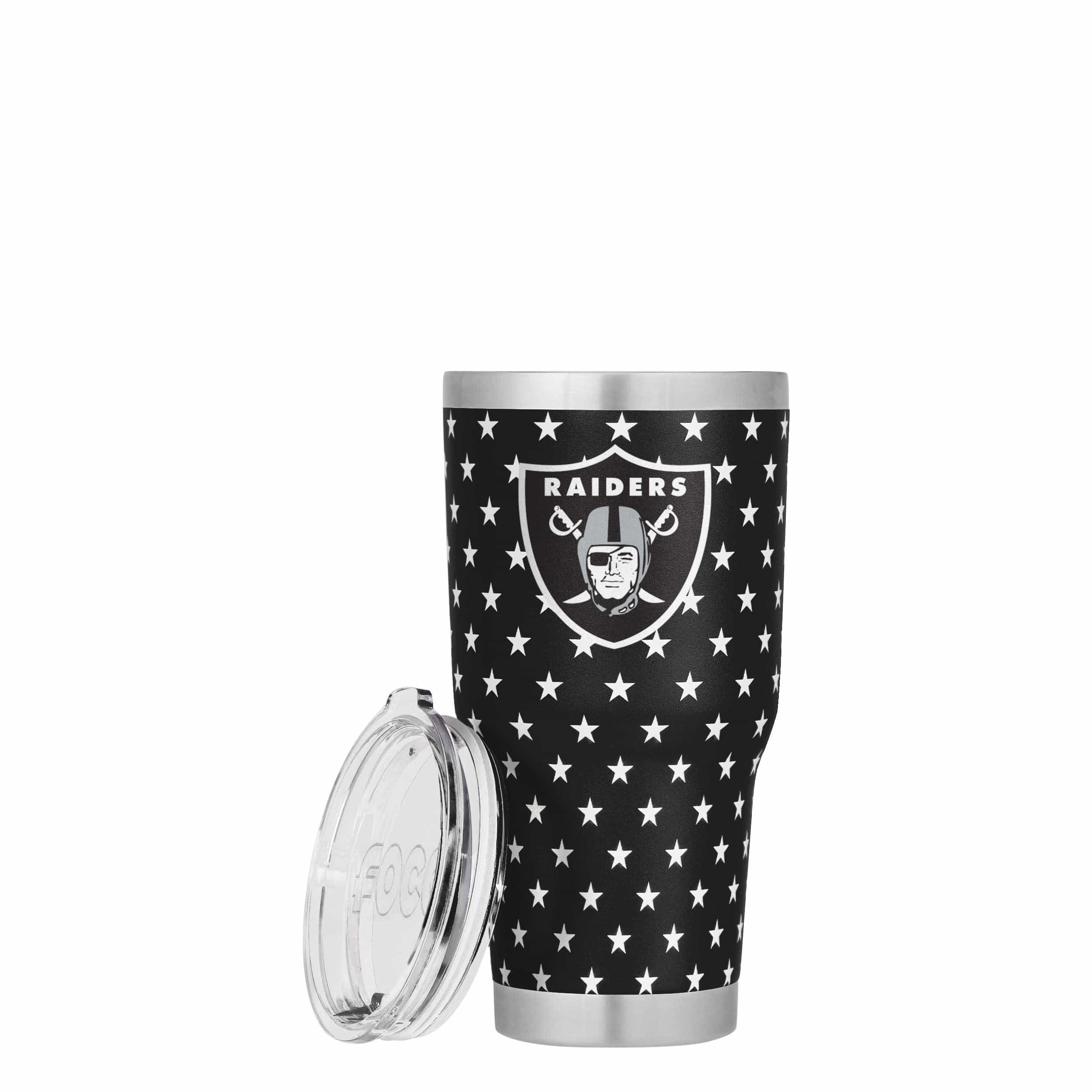Las Vegas Raiders NFL Americana Team Logo 30 oz Tumbler - Image 2