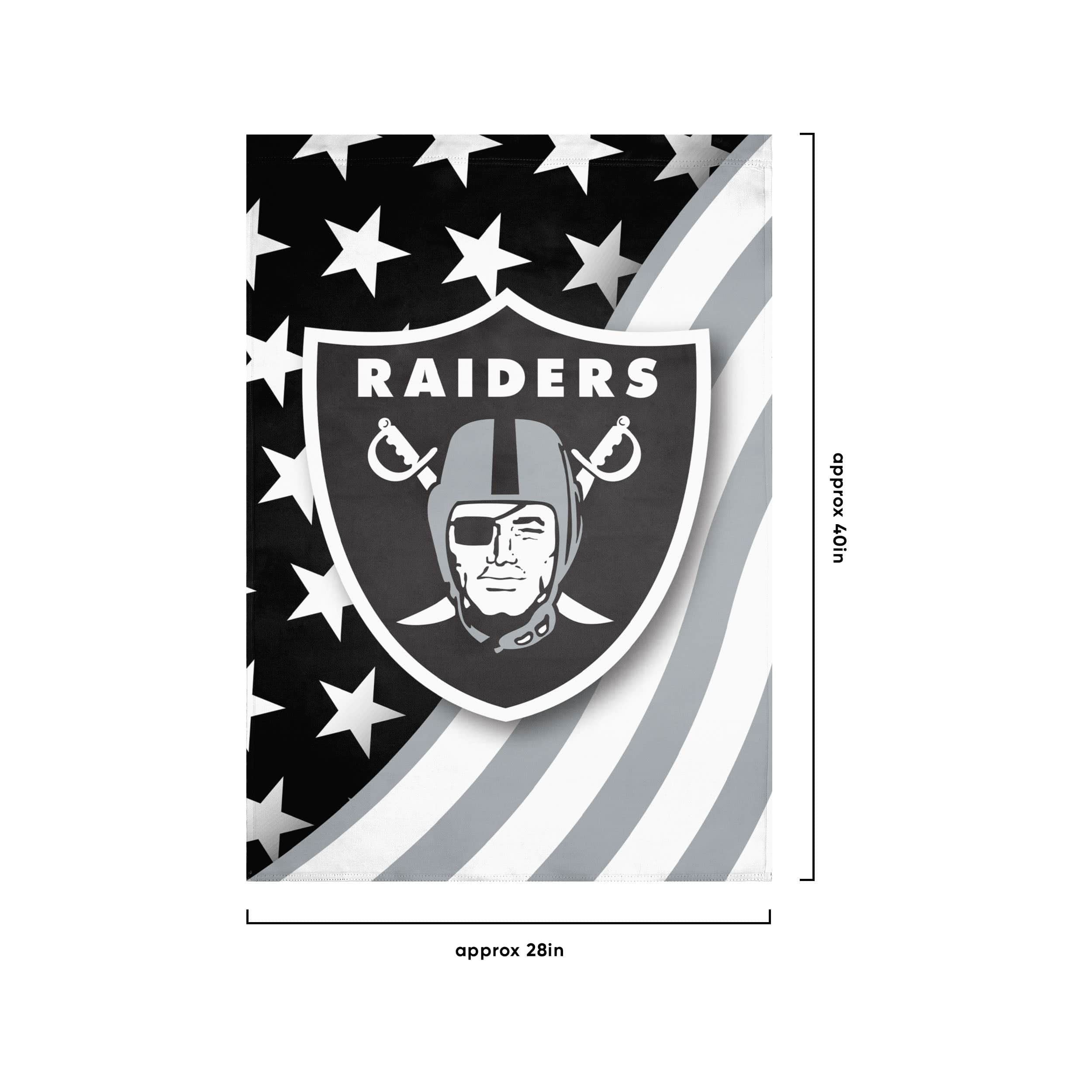 Las Vegas Raiders NFL Americana Vertical Flag - Image 3