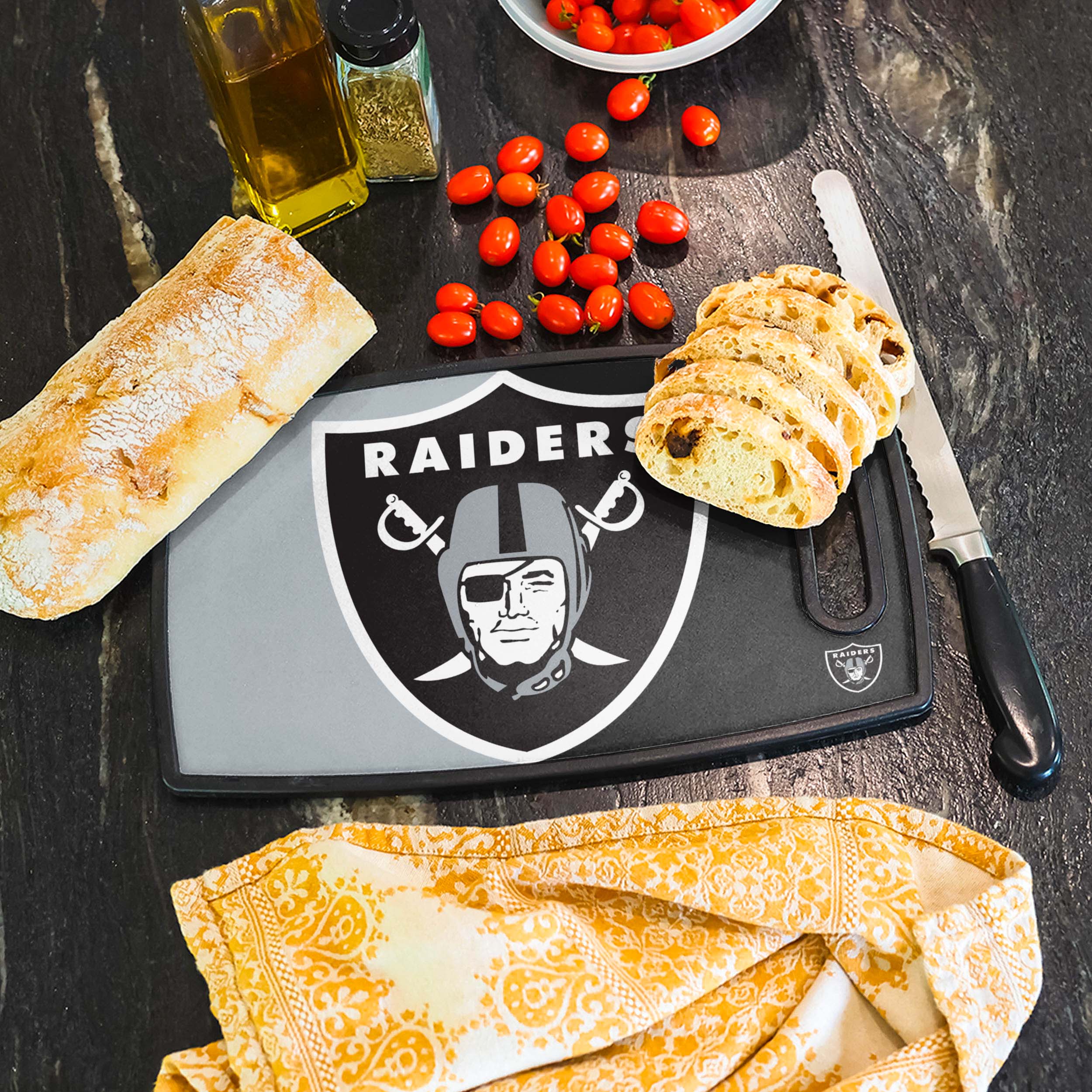 Las Vegas Raiders NFL Big Logo Cutting Board - Image 2