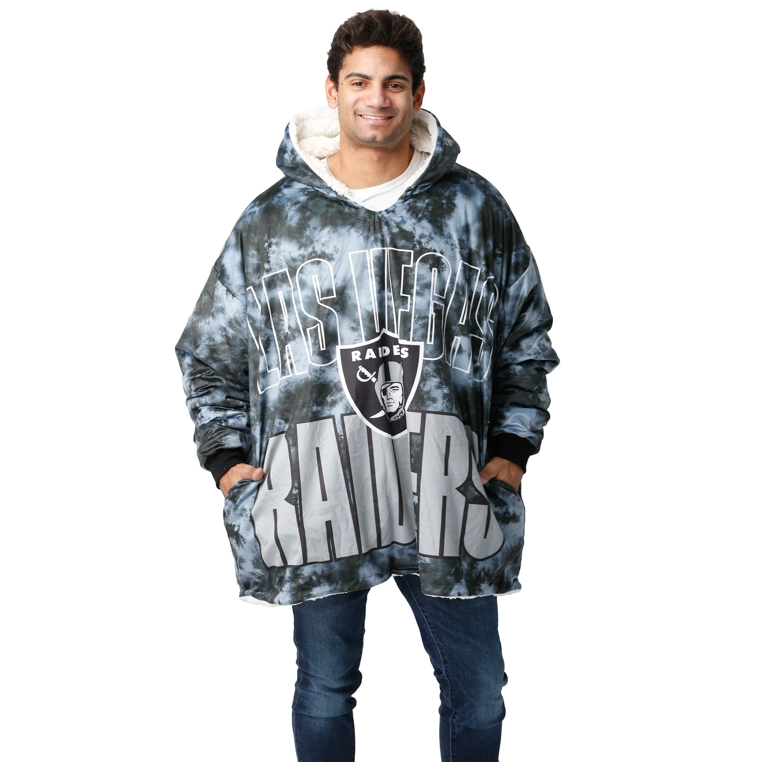 Las Vegas Raiders NFL Bold Logo Camo Hoodeez - Image 3