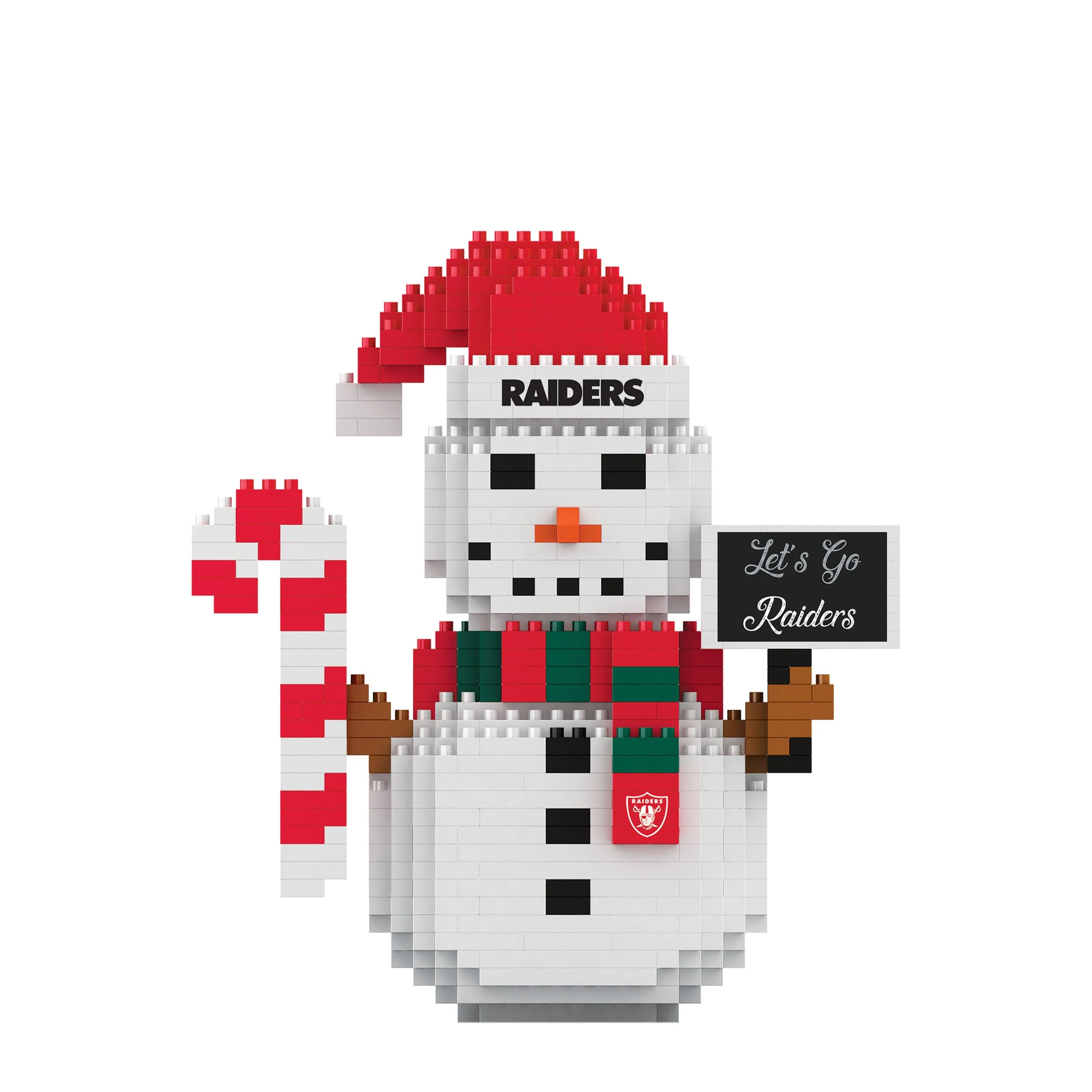 Las Vegas Raiders NFL BRXLZ Snowman - Image 2