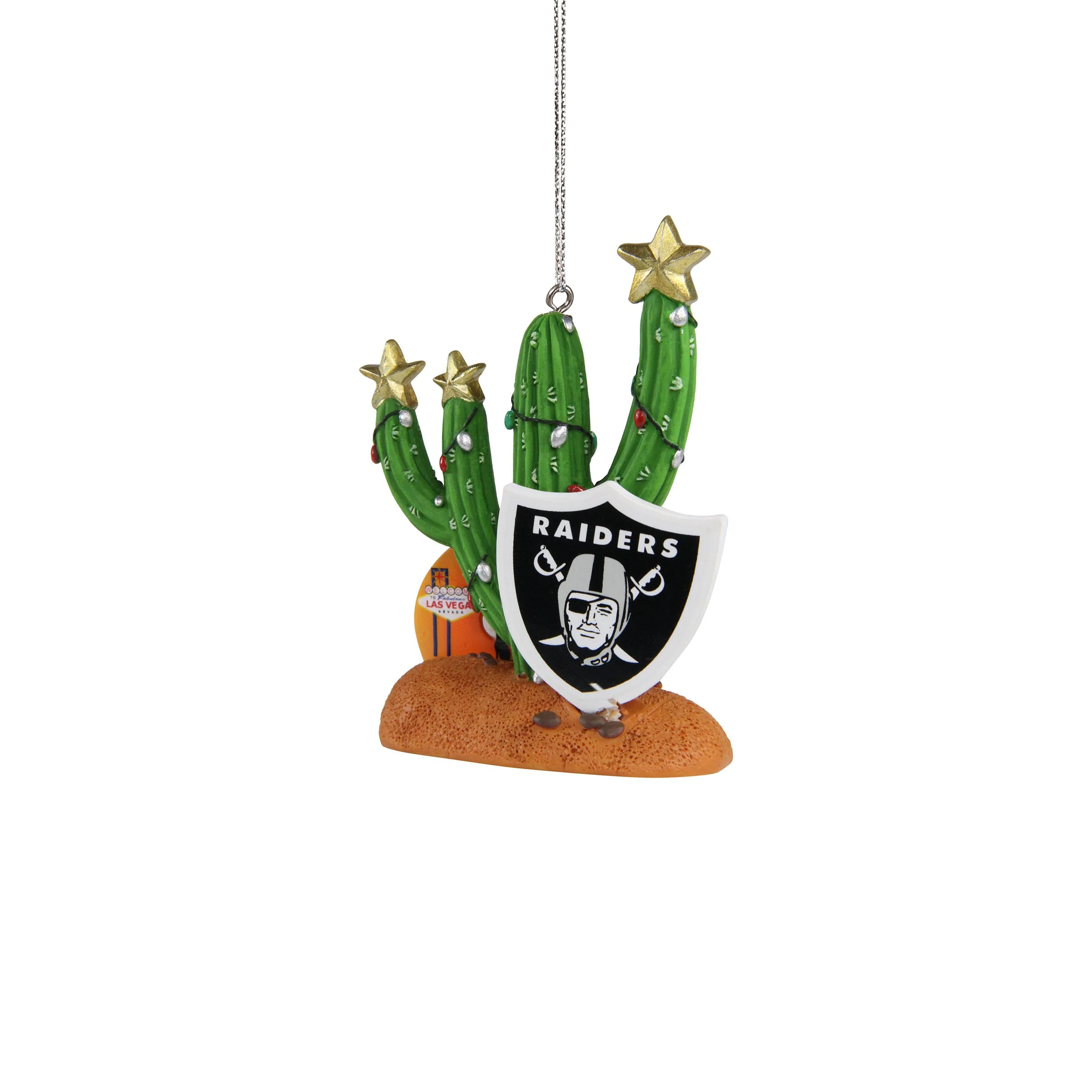 Las Vegas Raiders NFL Cactus Ornament - Image 3