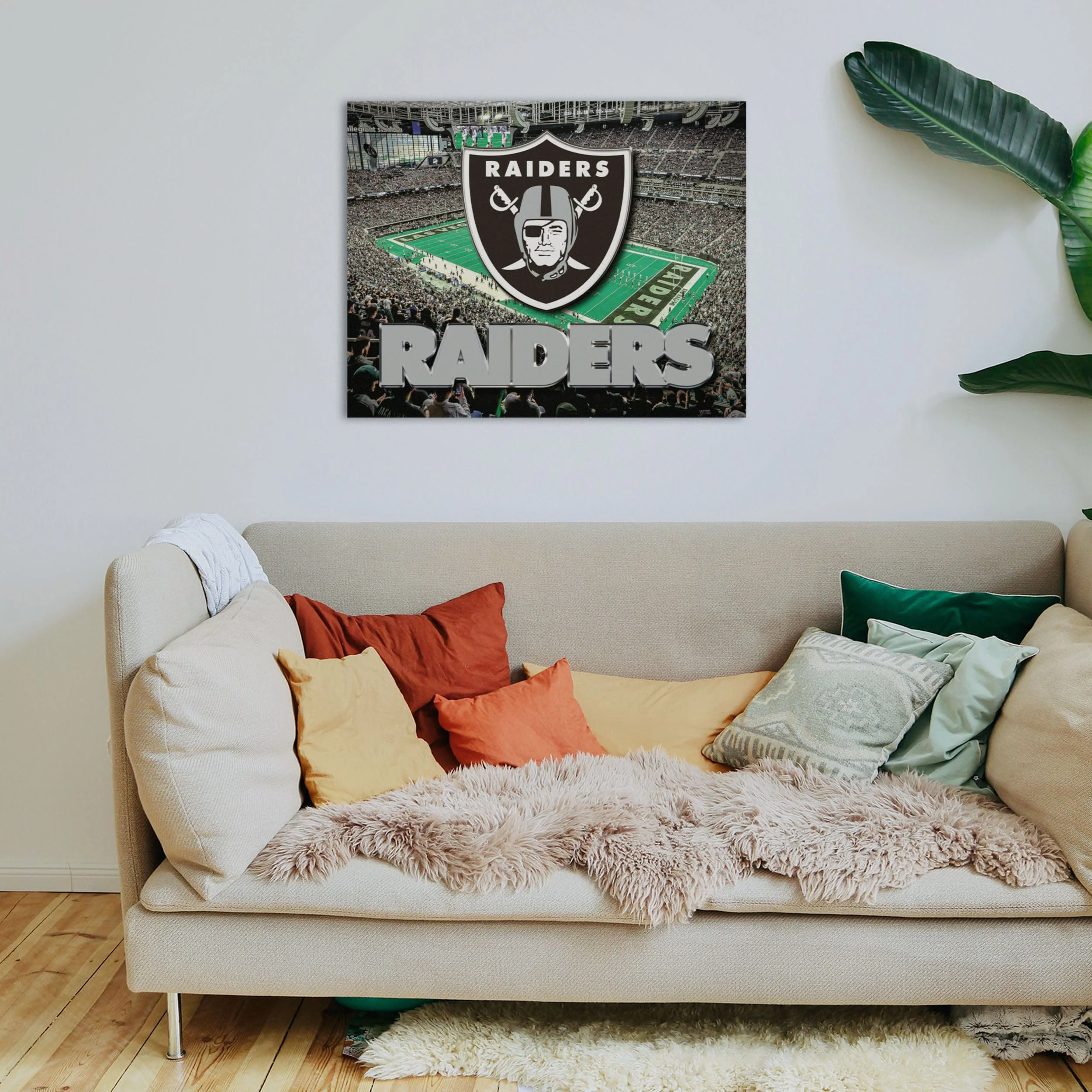 Las Vegas Raiders NFL Canvas Wall Sign - Image 3