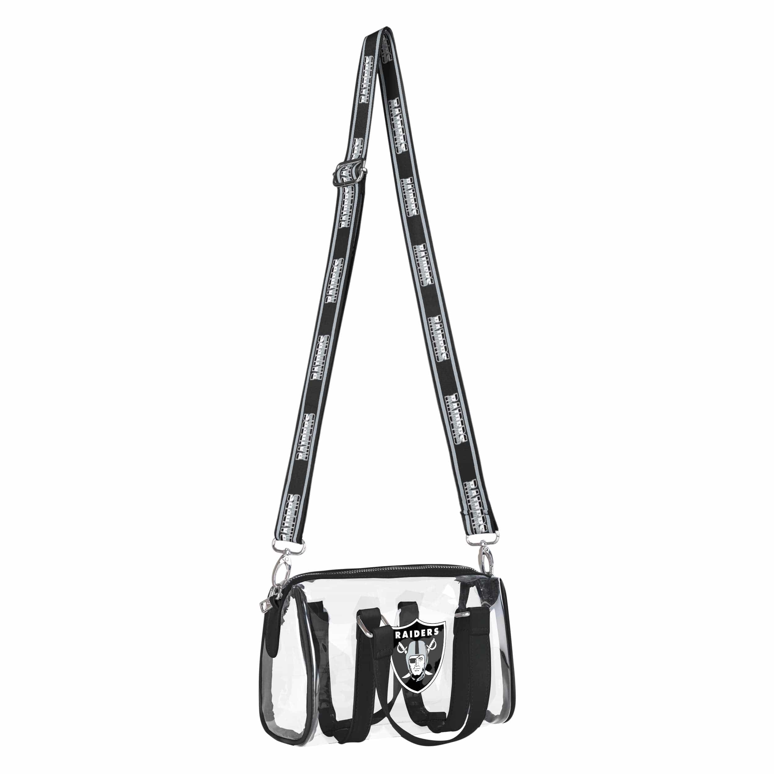 Las Vegas Raiders NFL Clear Barrel Bag - Image 2