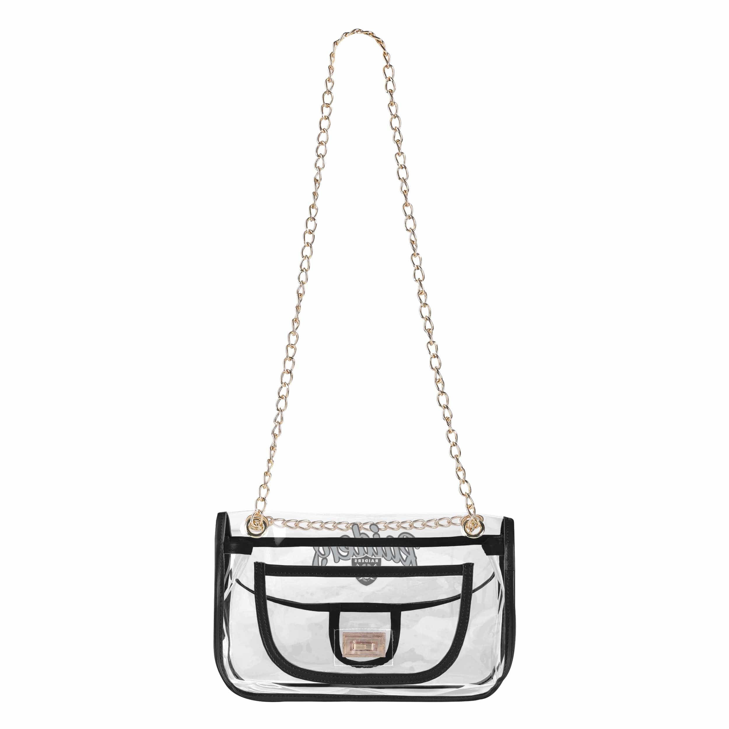 Las Vegas Raiders NFL Clear Crossbody Chain Bag - Image 4