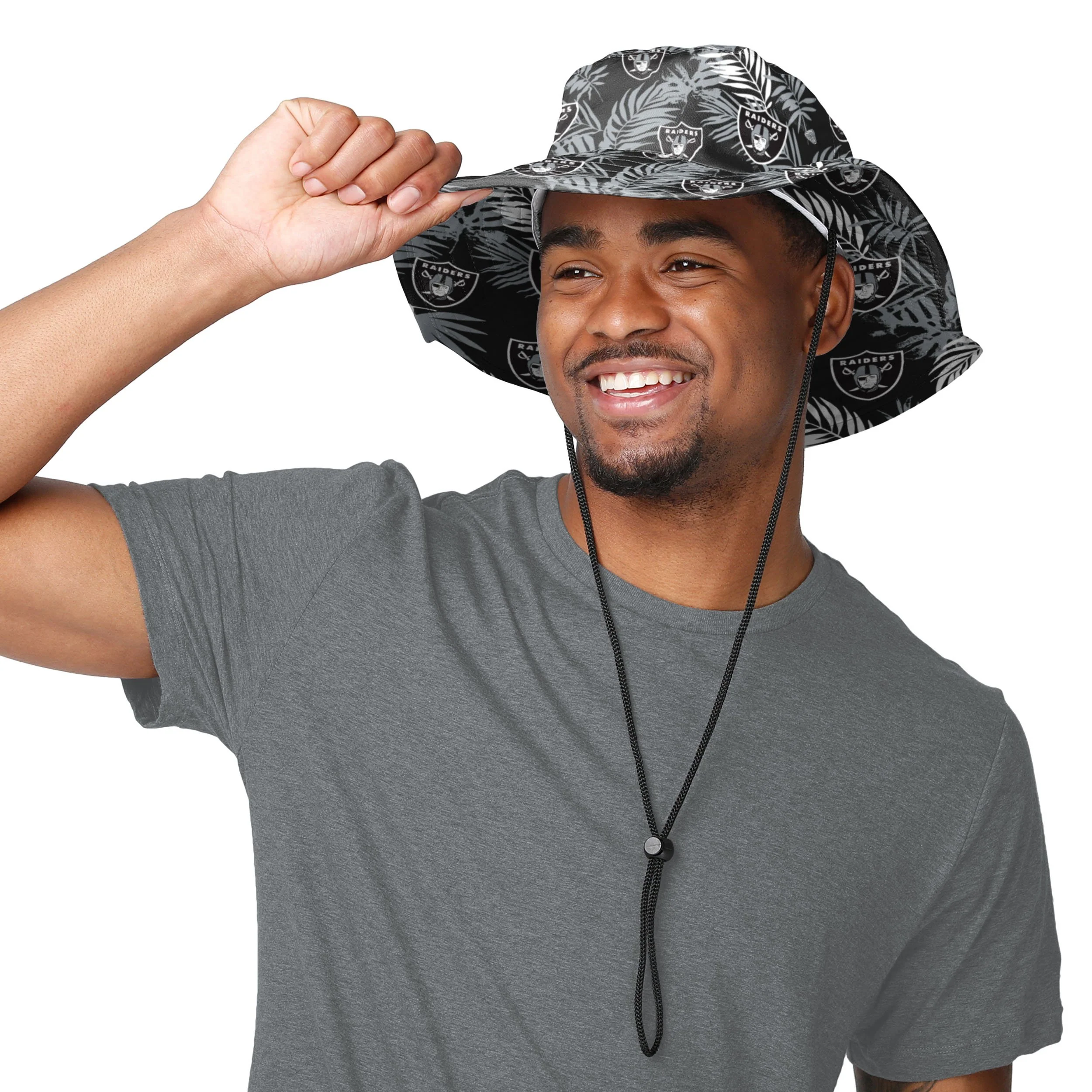 Las Vegas Raiders NFL Floral Boonie Hat - Image 2