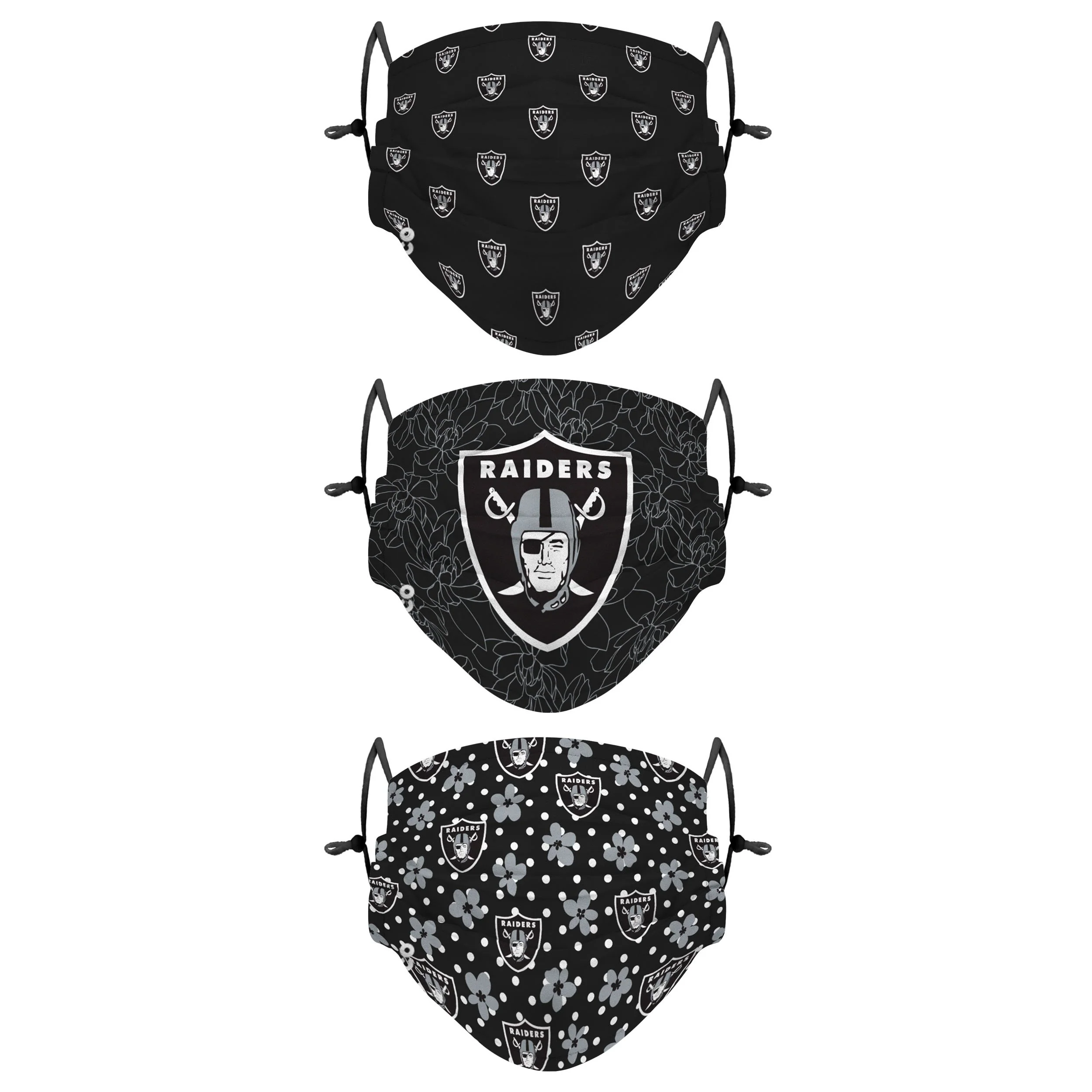 Las Vegas Raiders NFL Gameday Gardener 3 Pack Face Cover