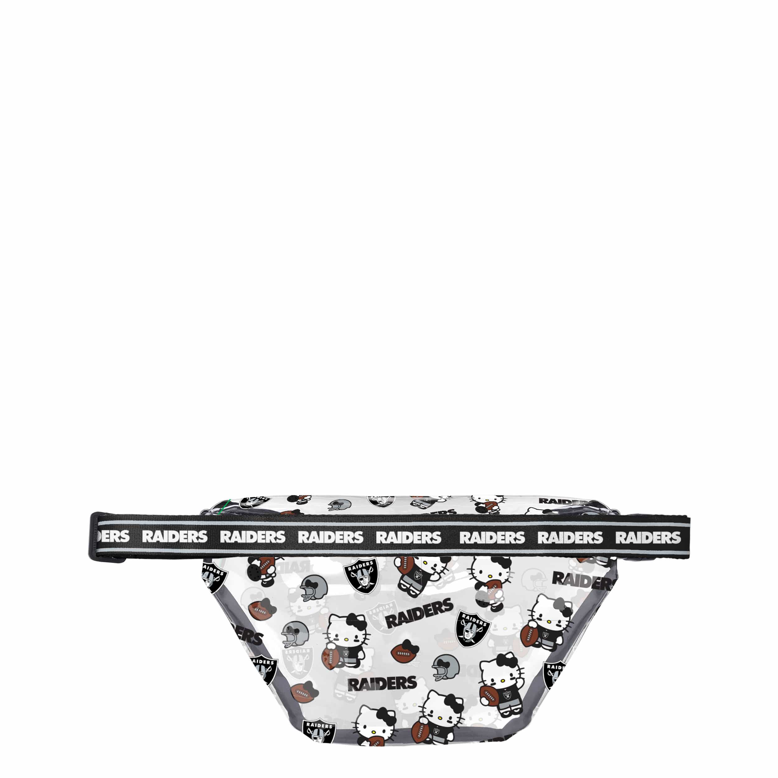 Las Vegas Raiders NFL Hello Kitty® Clear Fanny Pack (PREORDER - SHIPS MID JULY) - Image 2