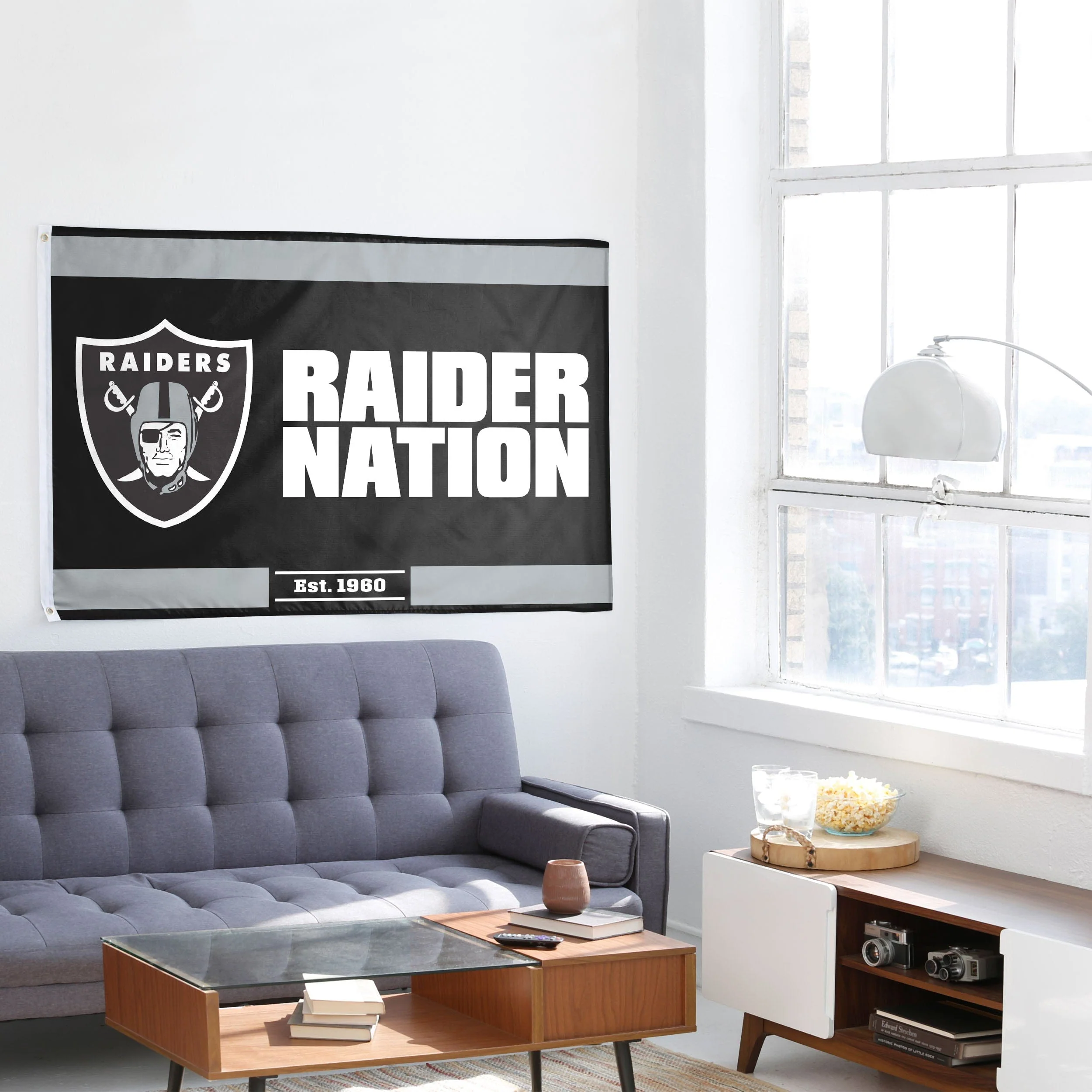 Las Vegas Raiders NFL Horizontal Slogan Flag - Image 4