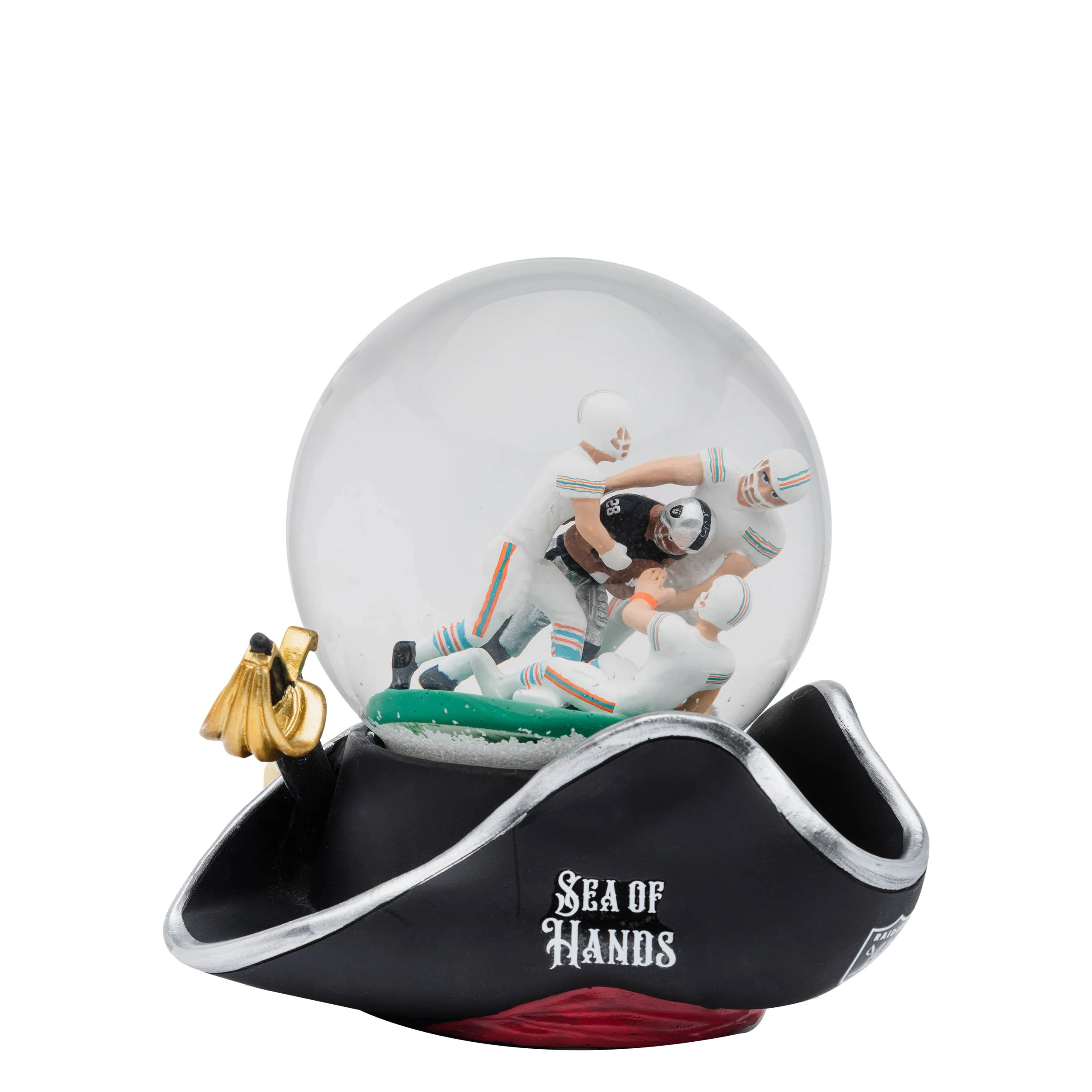 Las Vegas Raiders NFL Iconic Moment Snow Globe - Image 3