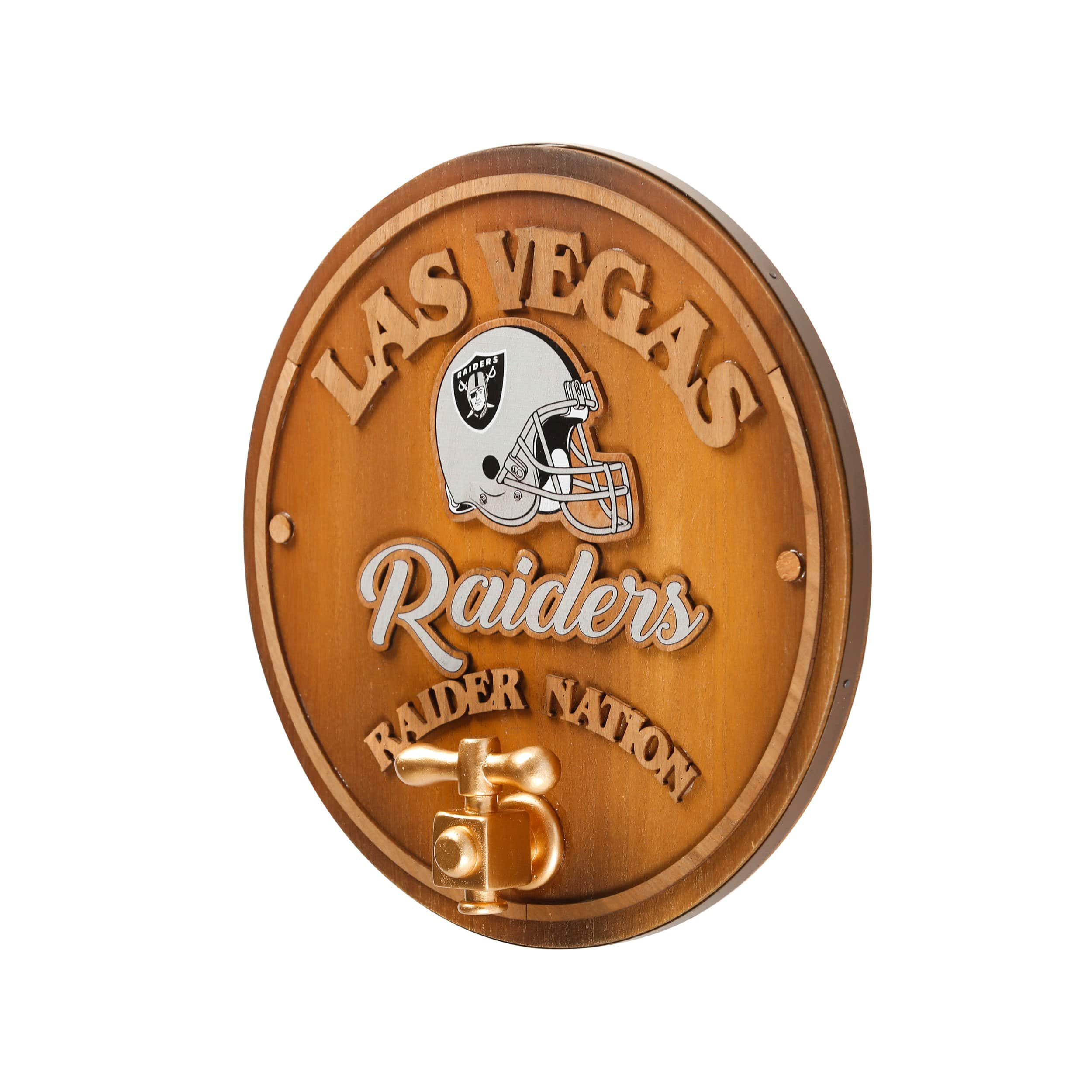 Las Vegas Raiders NFL Keg Tap Sign - Image 2