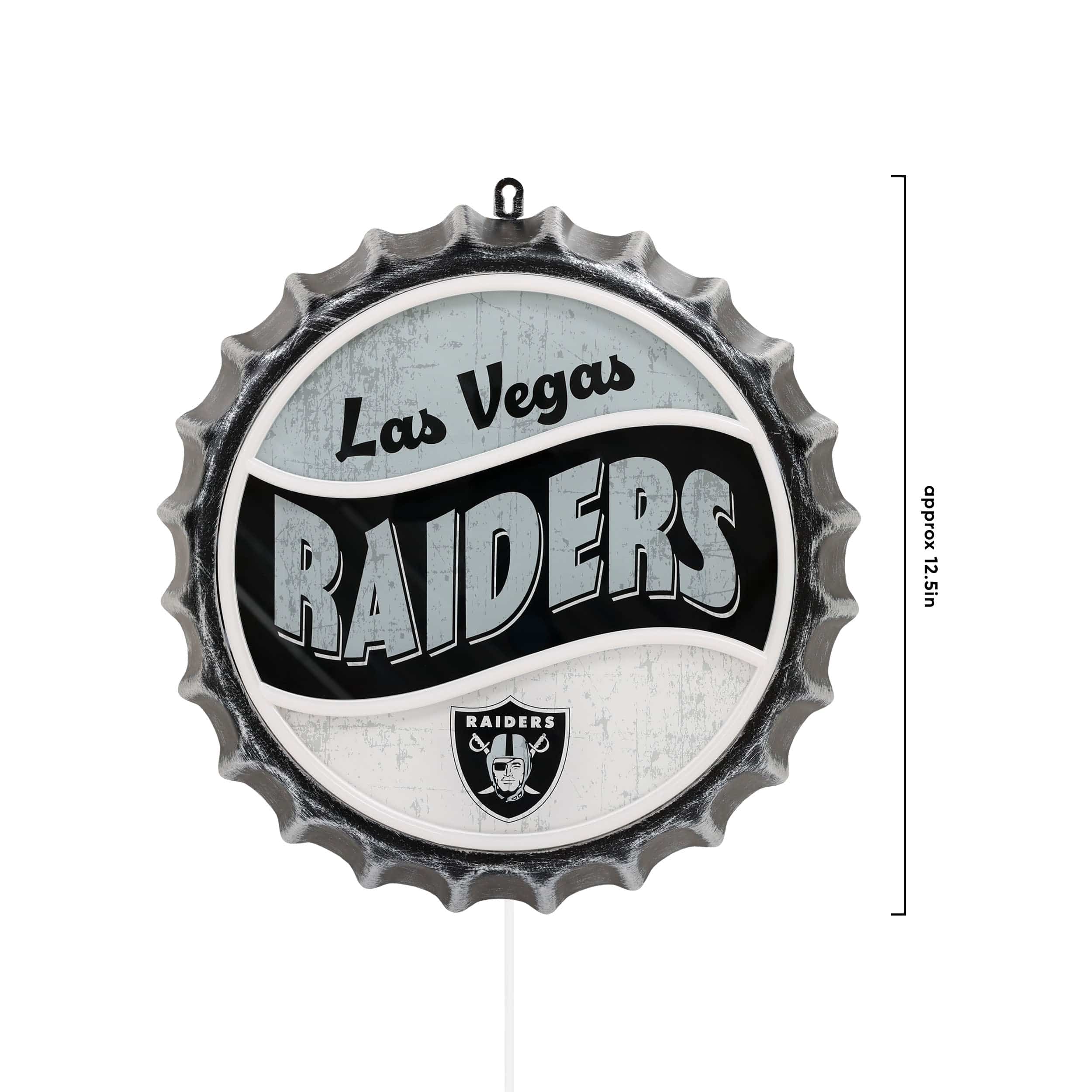 Las Vegas Raiders NFL LED Neon Backlit Bottle Cap Wall Sign - Image 5