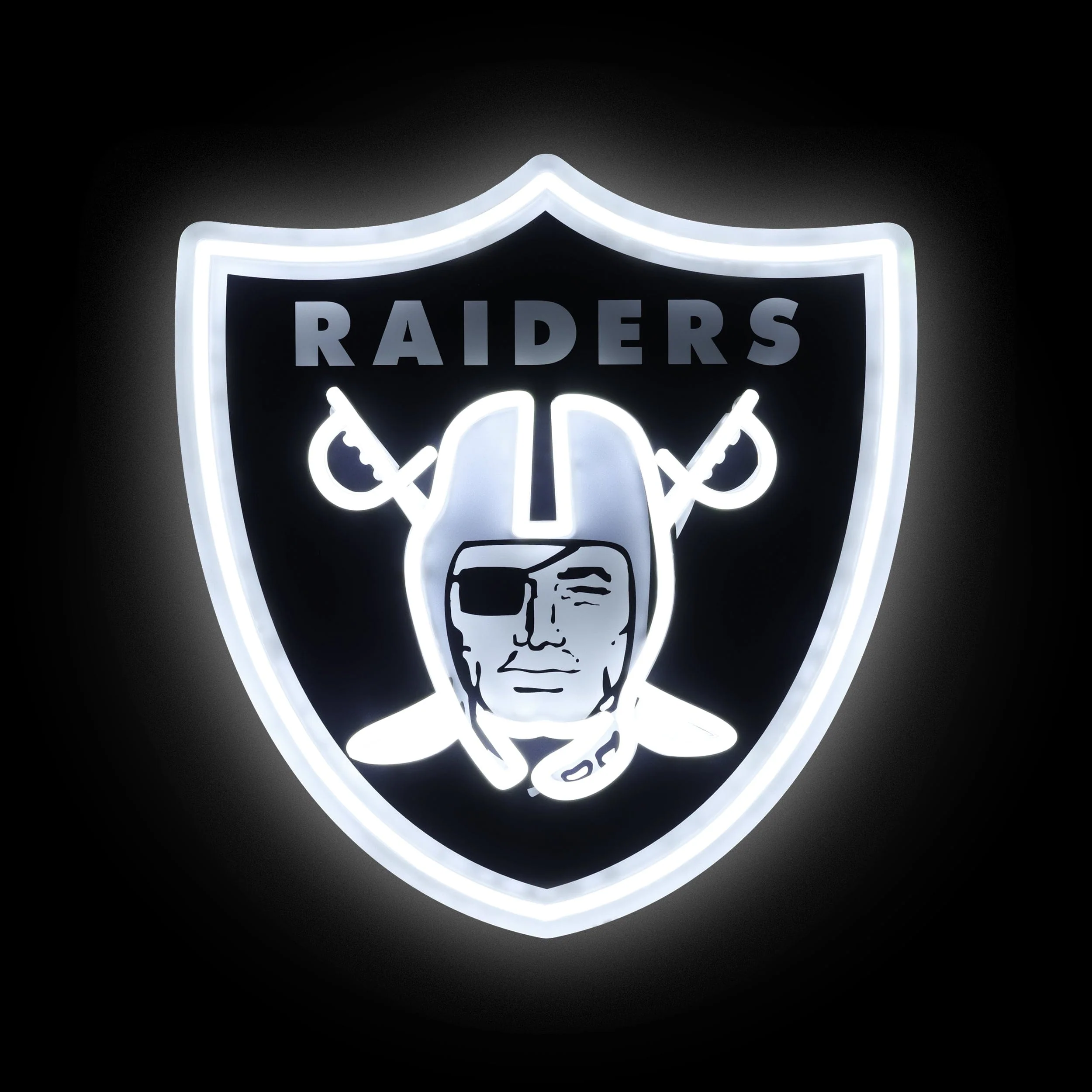 Las Vegas Raiders NFL LED Neon Light Up Team Logo Sign - Image 2