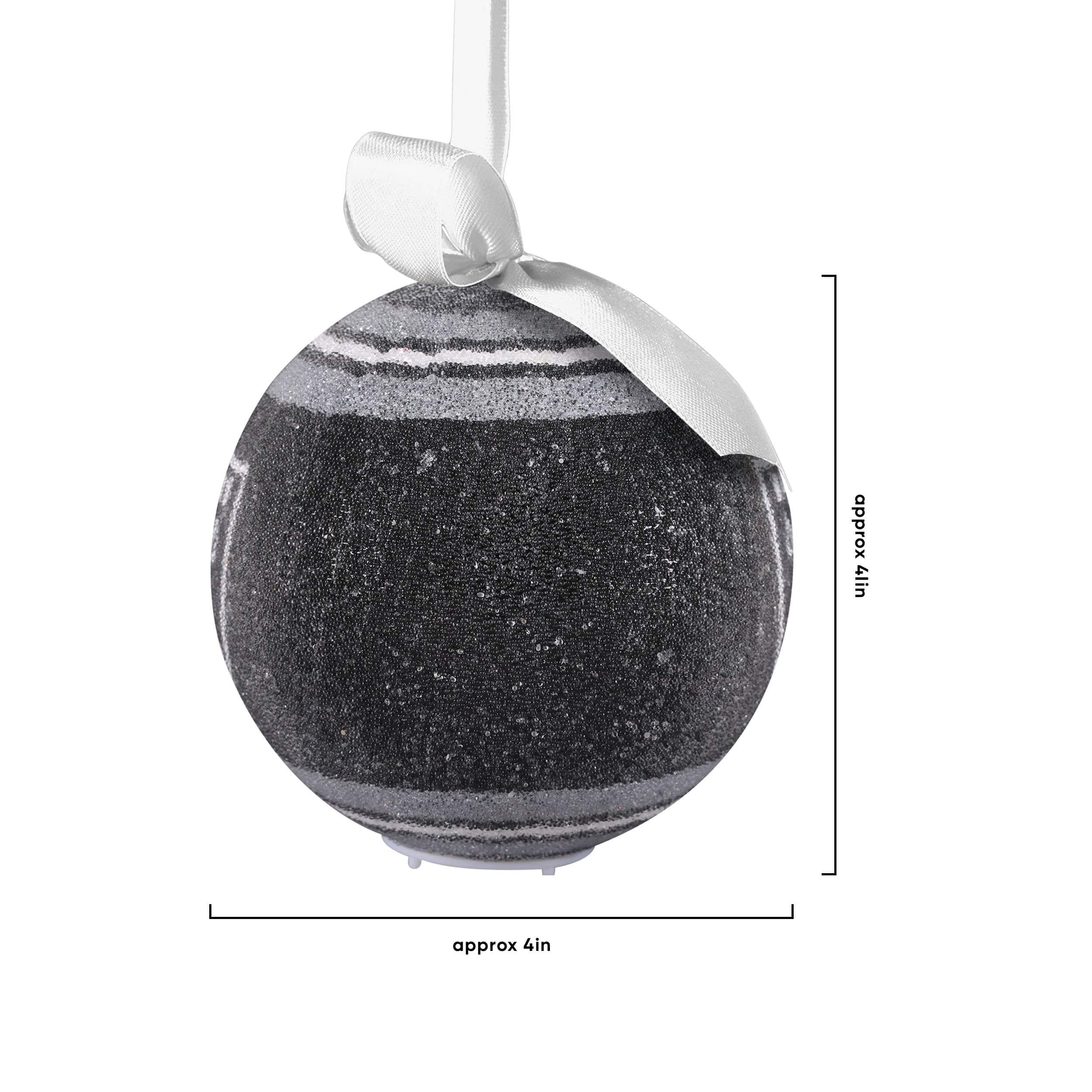 Las Vegas Raiders NFL LED Shatterproof Ball Ornament - Image 4