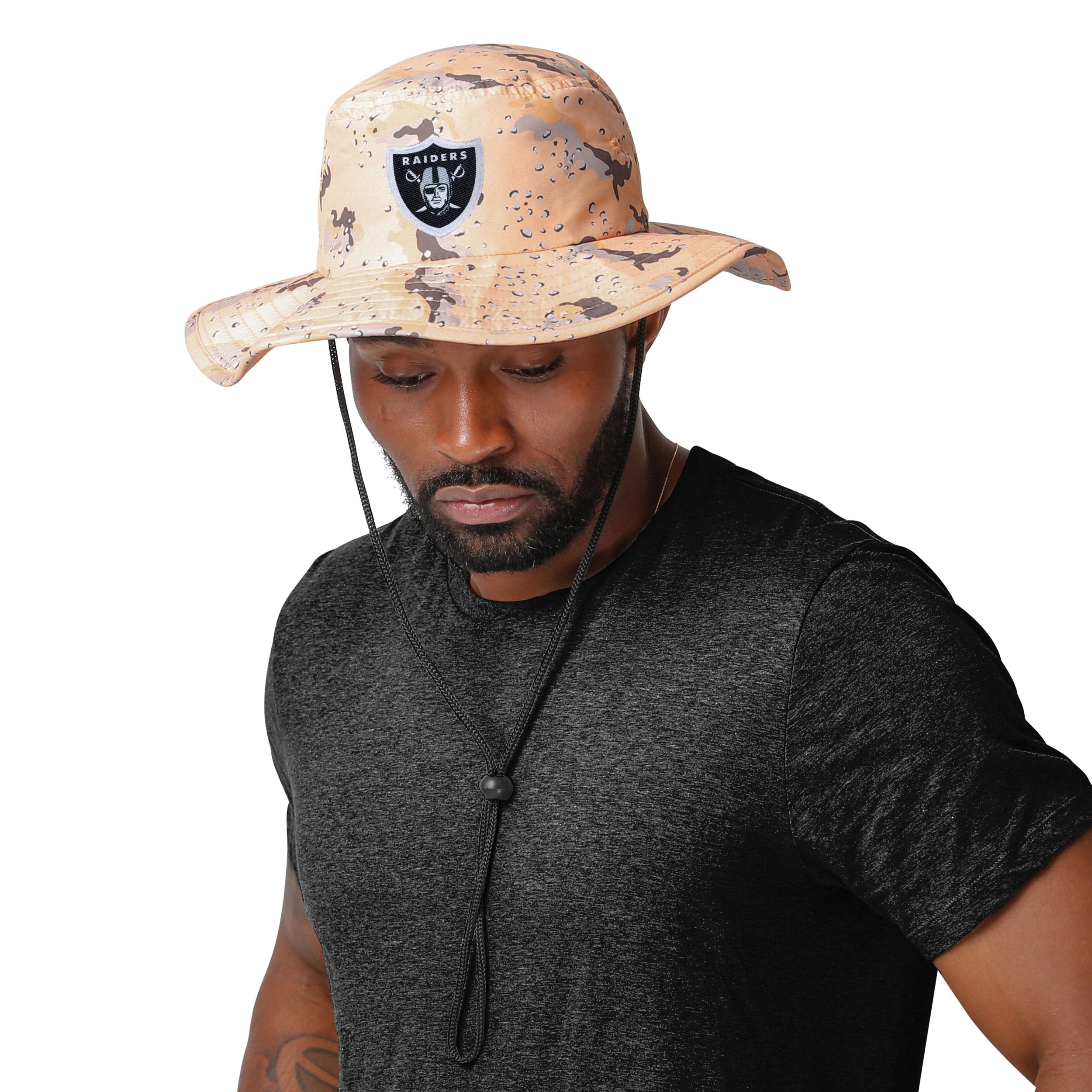 Las Vegas Raiders NFL Light Desert Camo Boonie Hat - Image 2