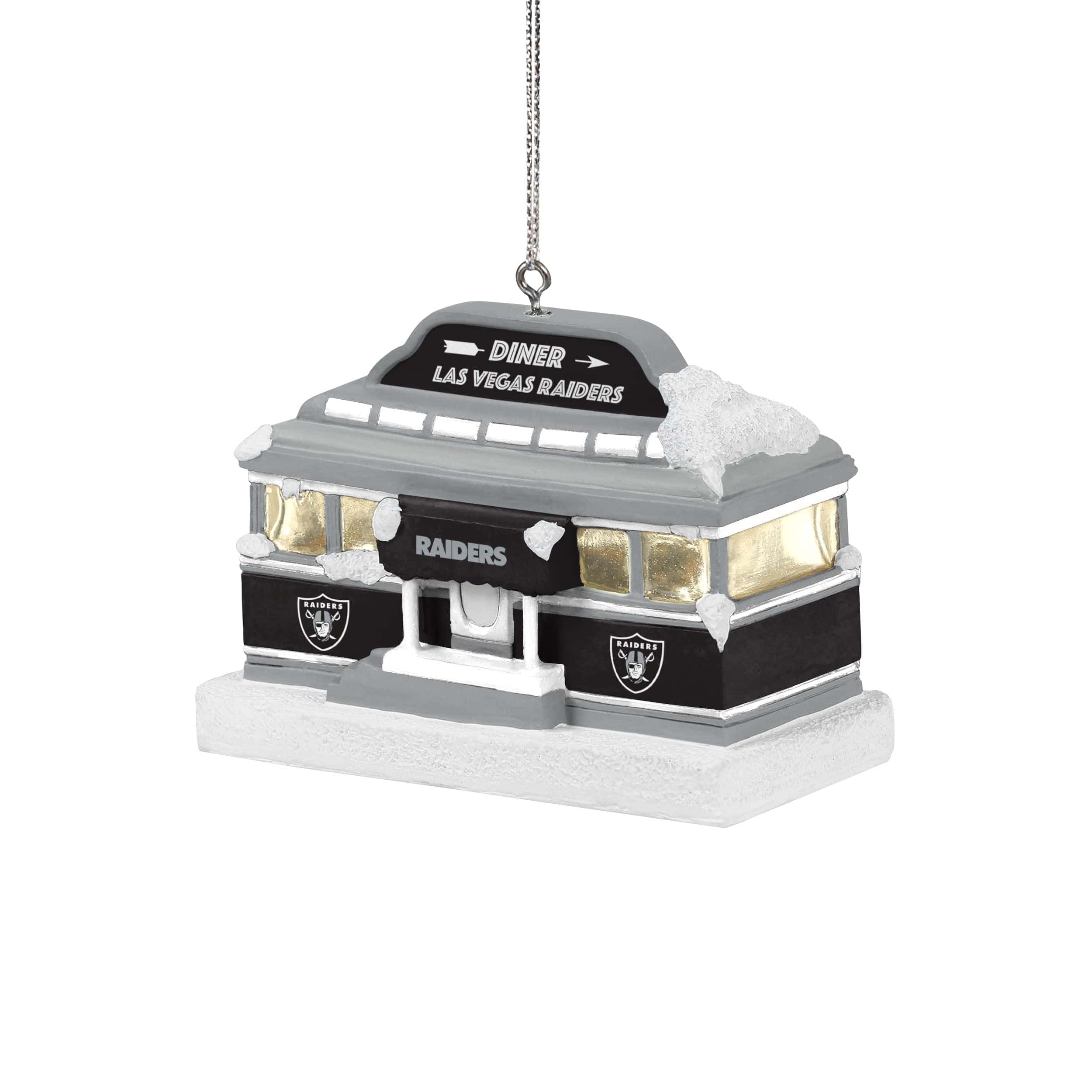Las Vegas Raiders NFL Light Up Diner Ornament - Image 2