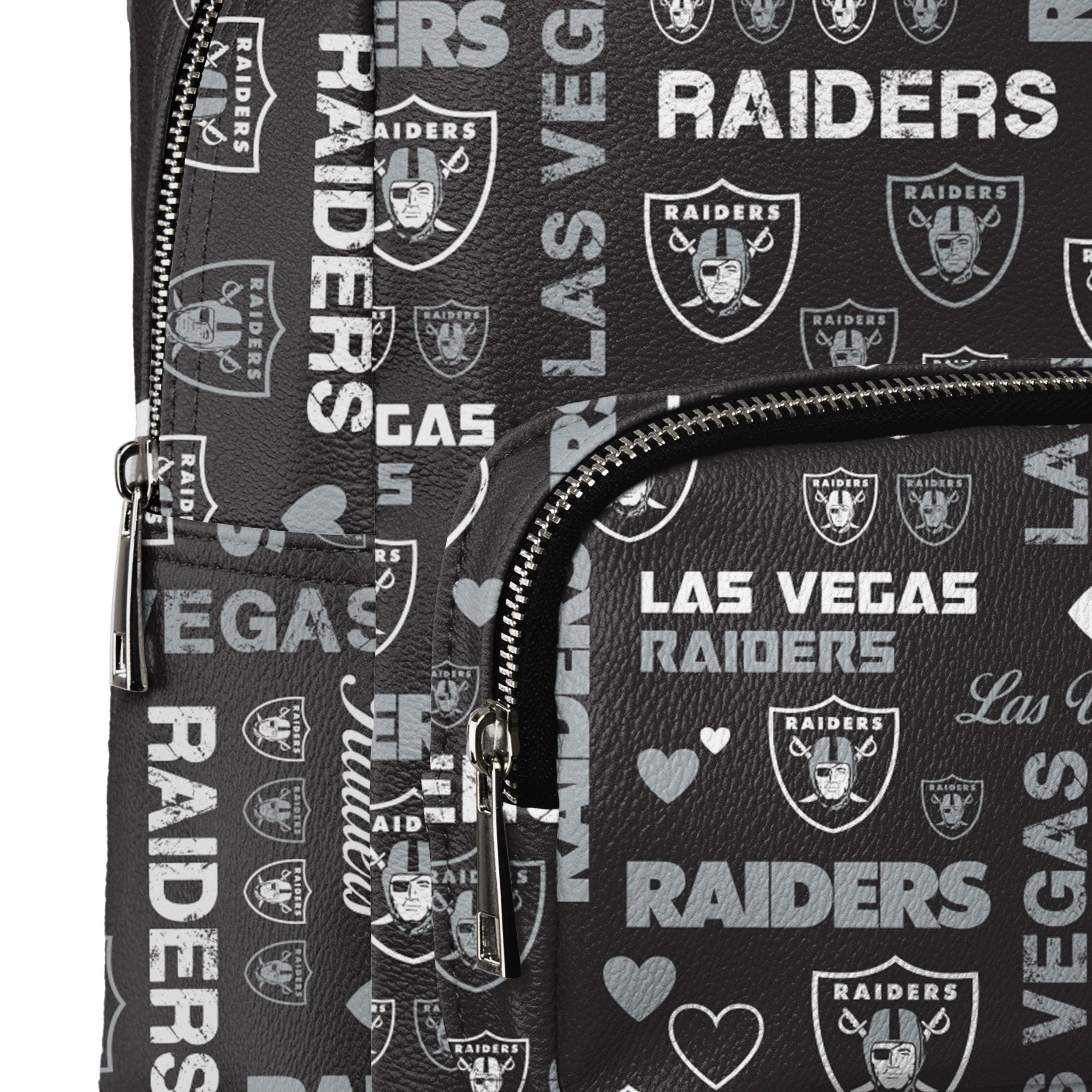 Las Vegas Raiders NFL Logo Love Mini Backpack - Image 4