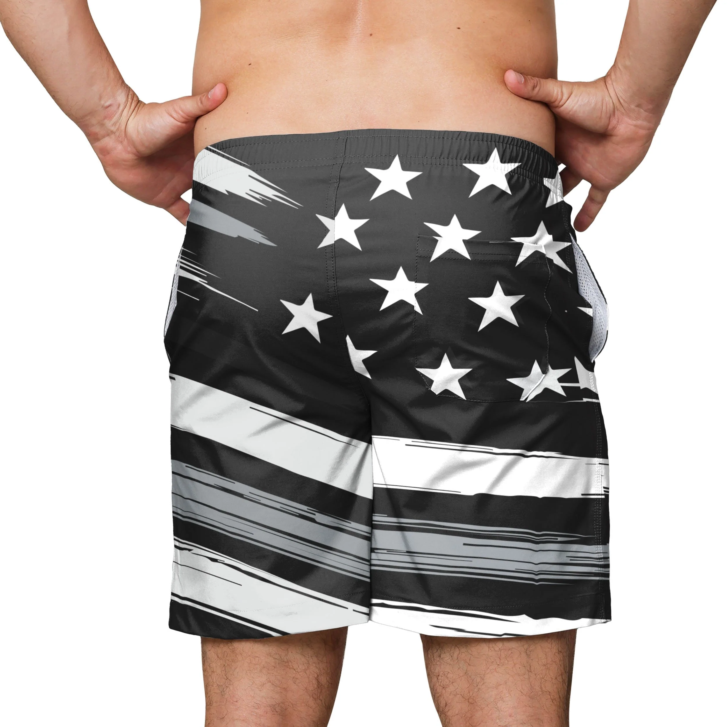 Las Vegas Raiders NFL Mens Americana Swimming Trunks - Image 3