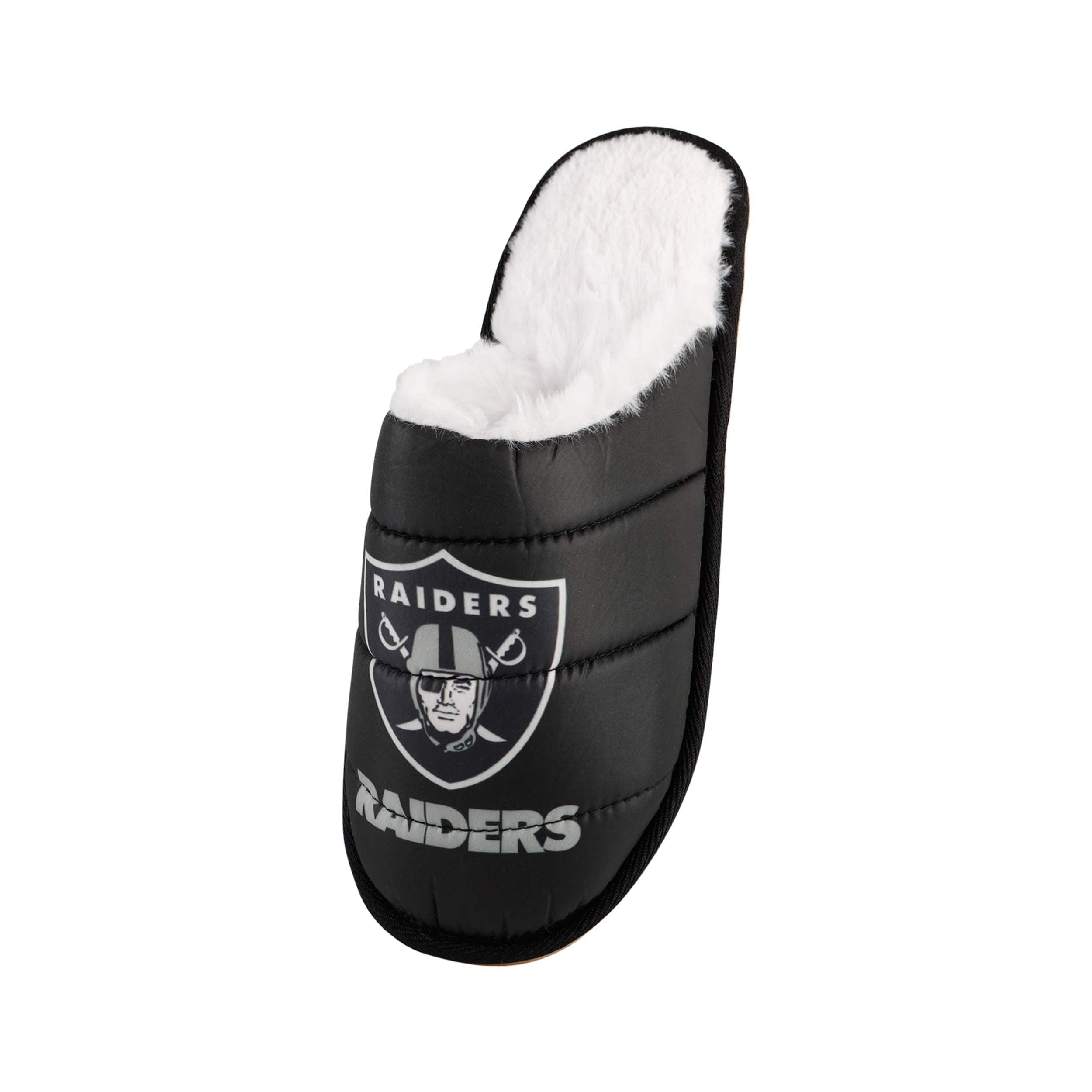 Las Vegas Raiders NFL Mens Big Logo Mule Slipper - Image 2