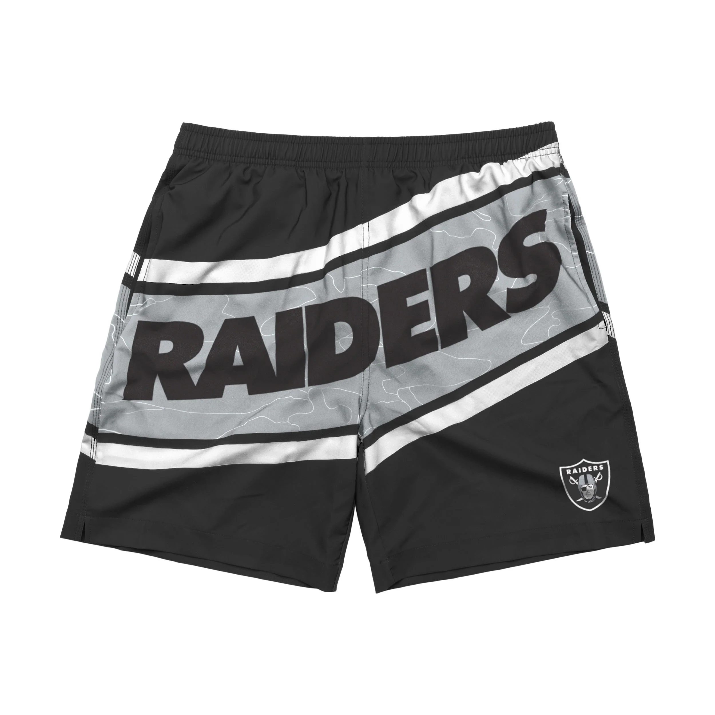 Las Vegas Raiders NFL Mens Big Wordmark Swimming Trunks - Image 4