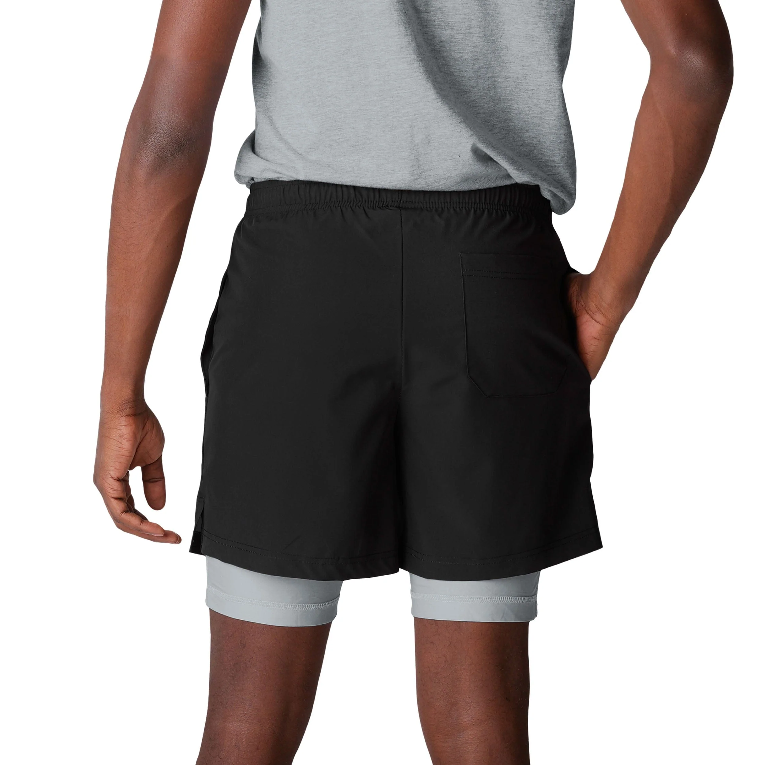 Las Vegas Raiders NFL Mens Black Team Color Lining Shorts - Image 3