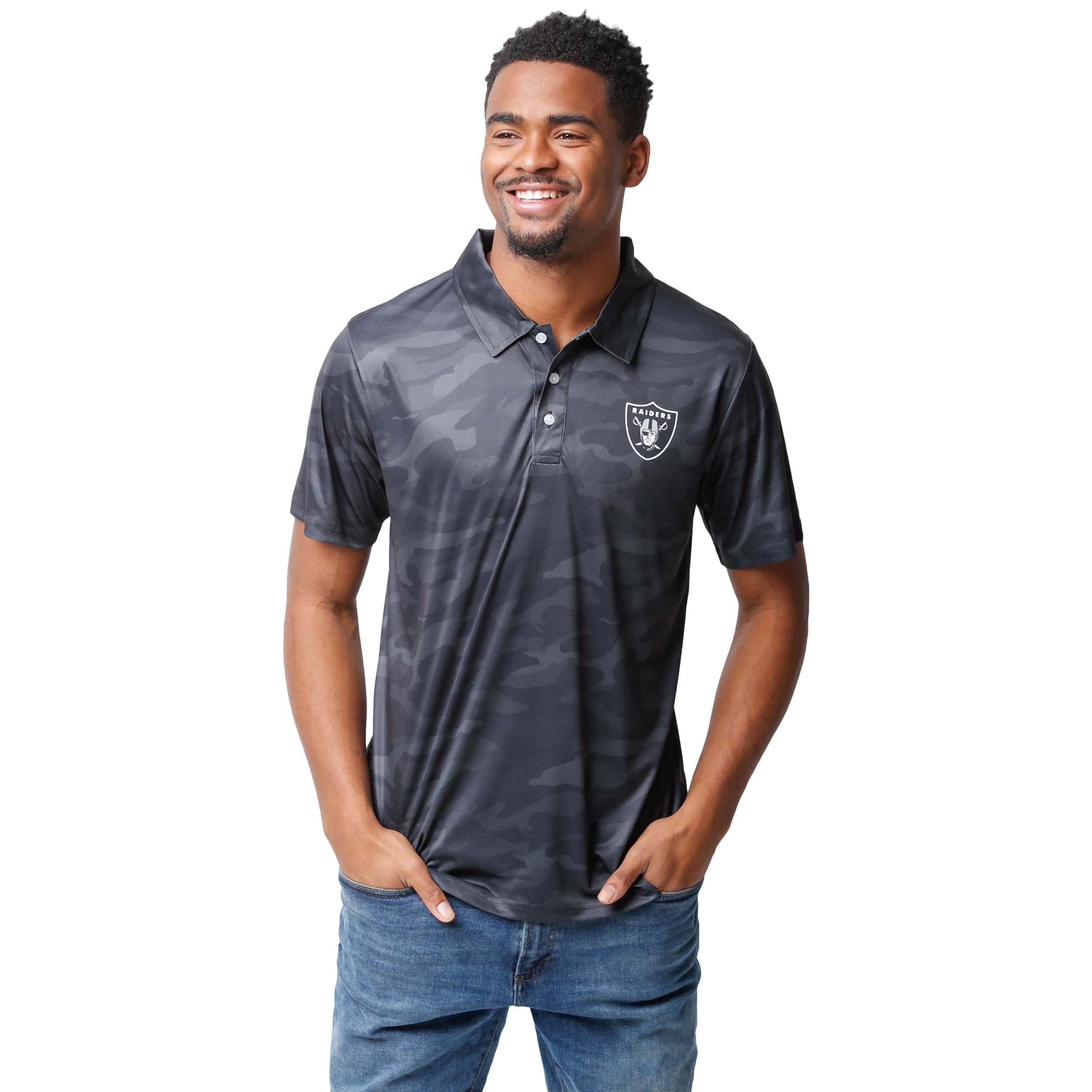 Las Vegas Raiders NFL Mens Color Camo Polyester Polo - Image 2
