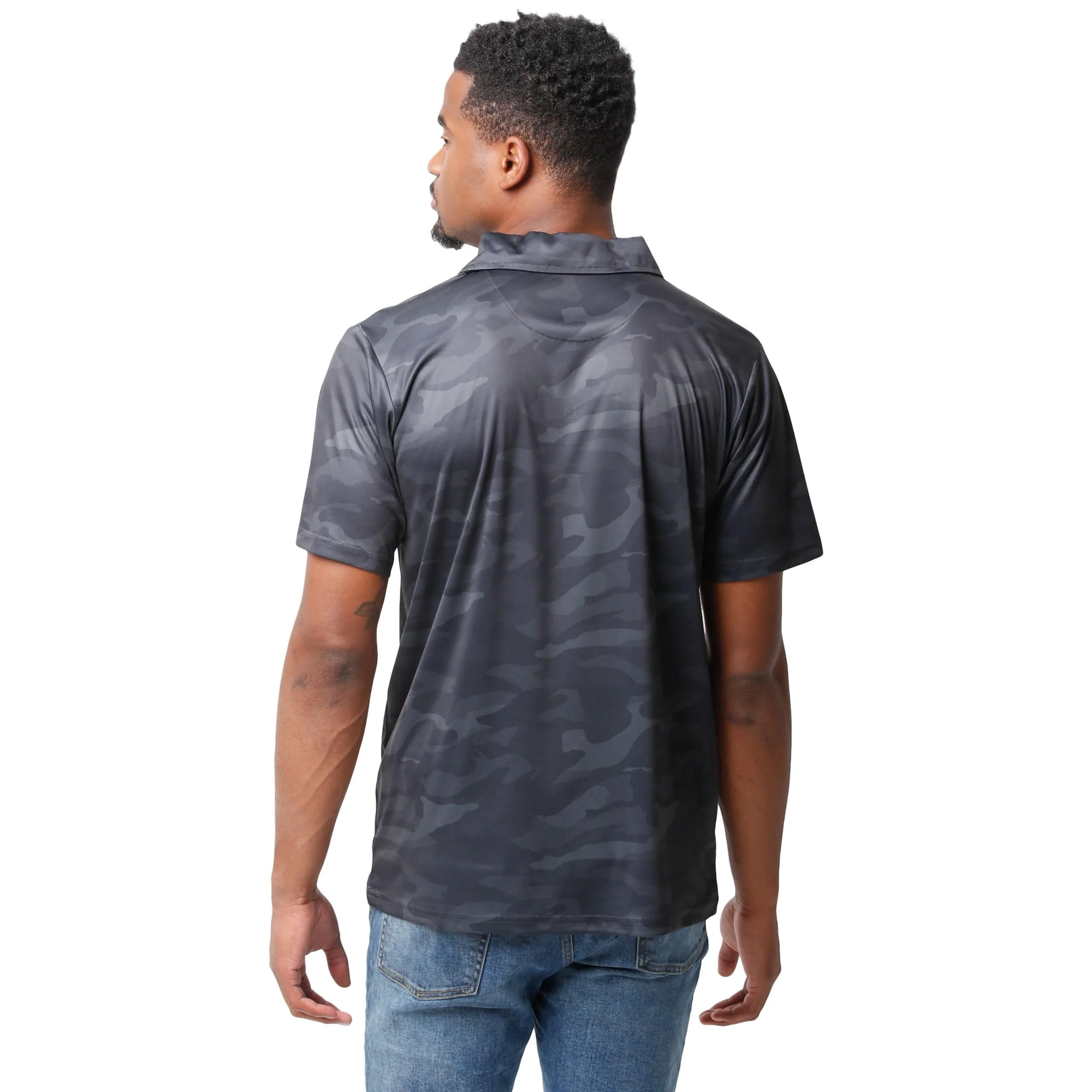 Las Vegas Raiders NFL Mens Color Camo Polyester Polo - Image 3