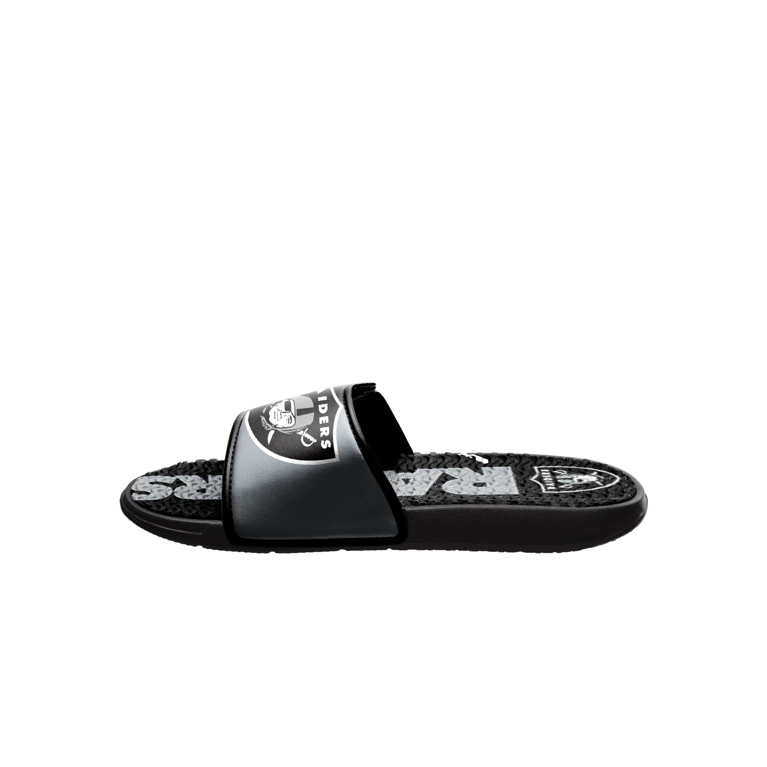 Las Vegas Raiders NFL Mens Colorblock Big Logo Gel Slides - Image 4