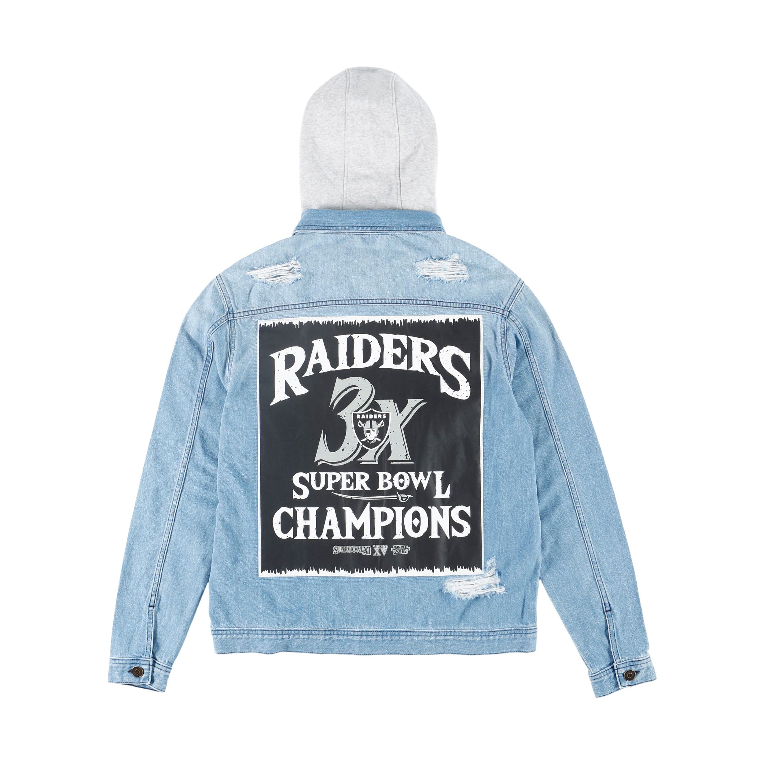 Las Vegas Raiders  NFL Mens Denim Days Jacket - Image 4