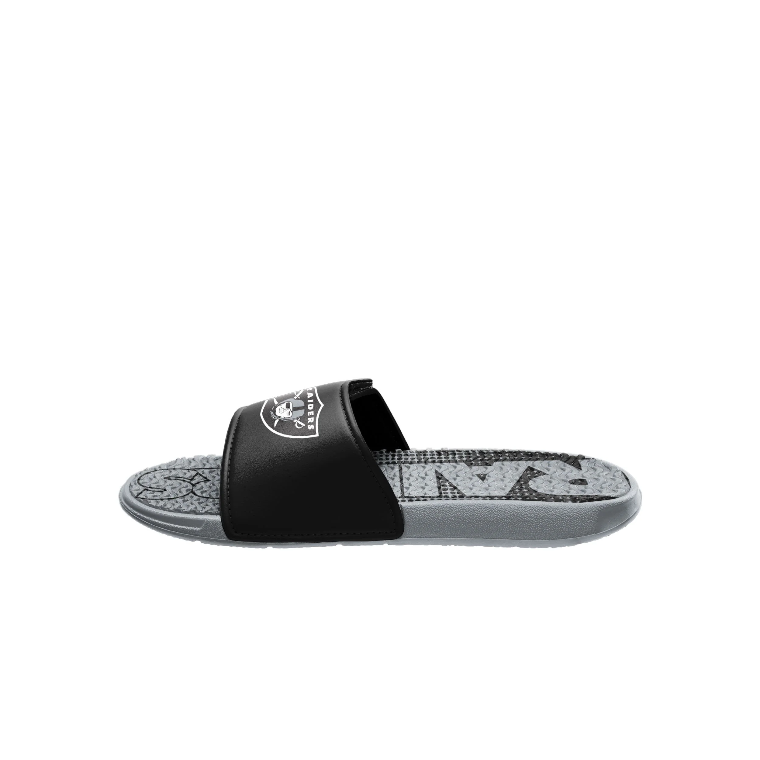 Las Vegas Raiders NFL Mens Gradient Wordmark Gel Slide - Image 4
