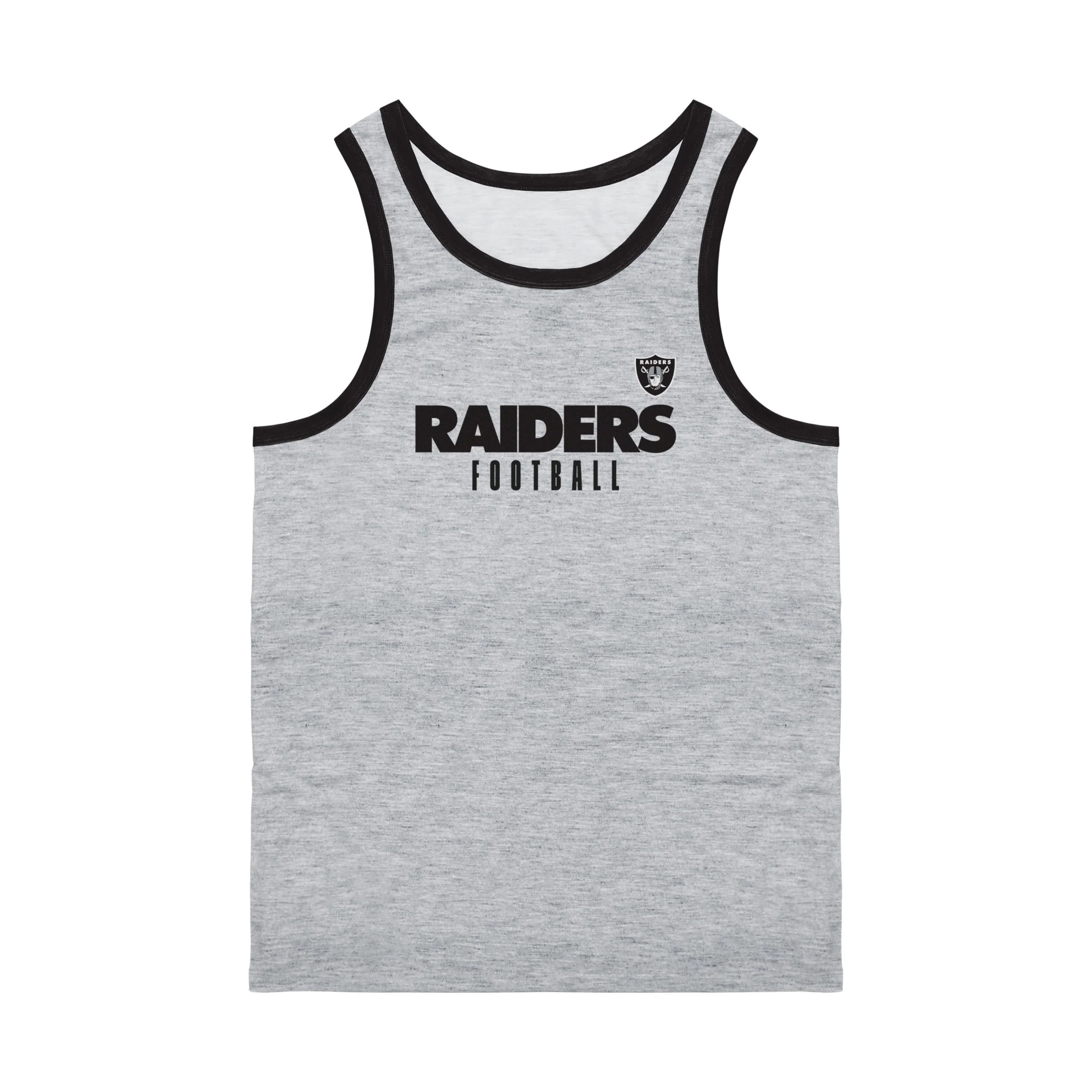 Las Vegas Raiders NFL Mens Gray Wordmark Sleeveless Top - Image 3
