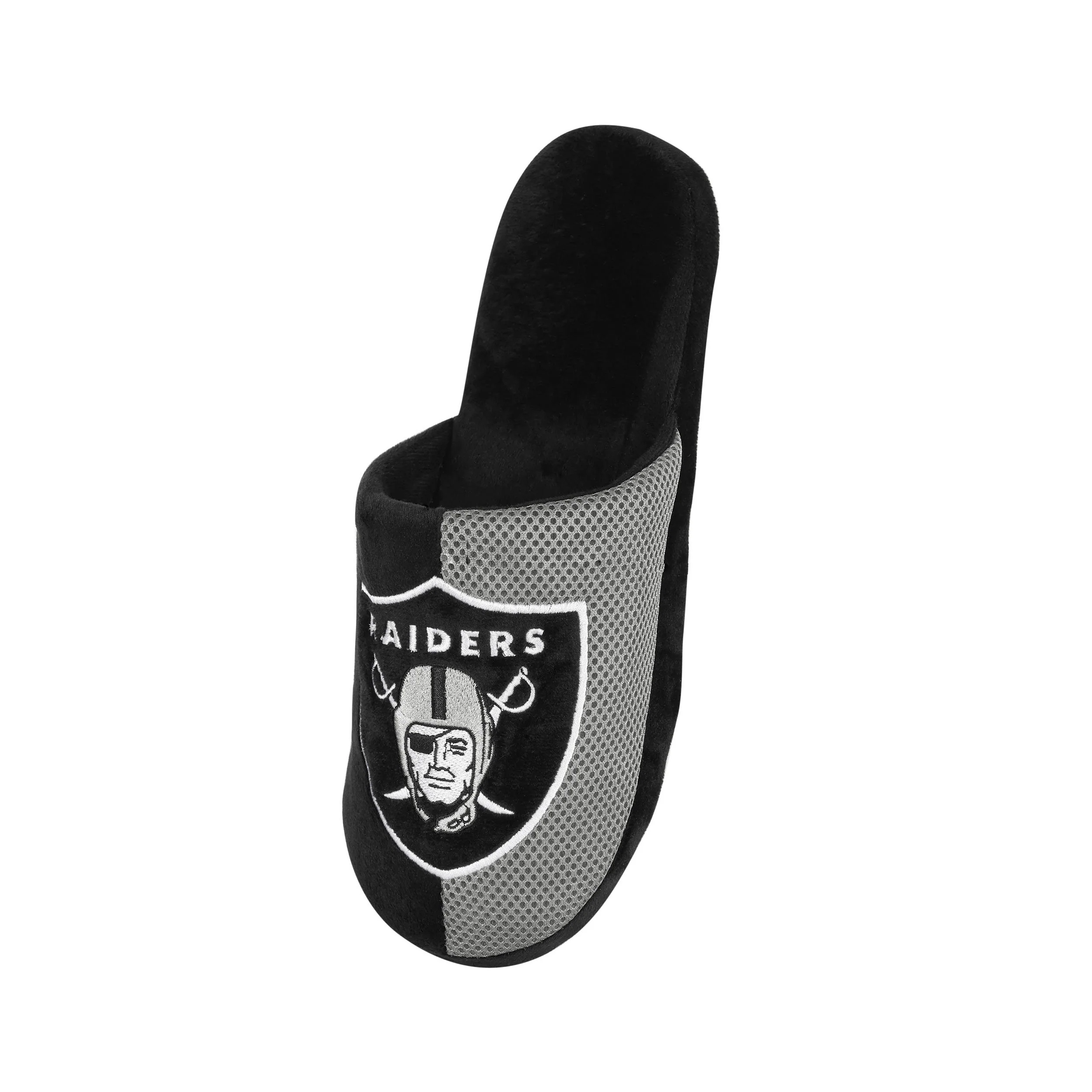 Las Vegas Raiders NFL Mens Logo Staycation Slippers - Image 3