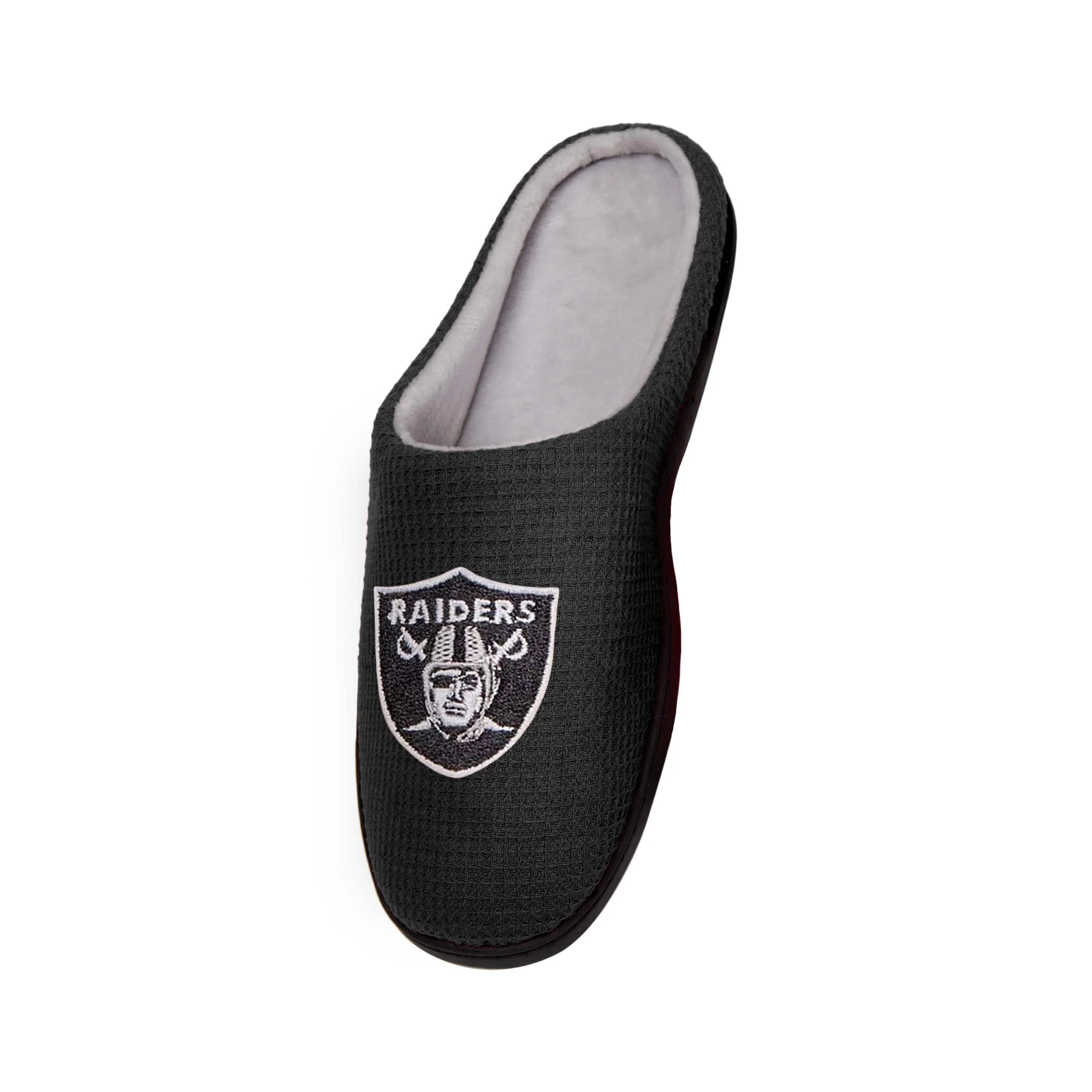Las Vegas Raiders NFL Mens Memory Foam Slide Slippers - Image 3