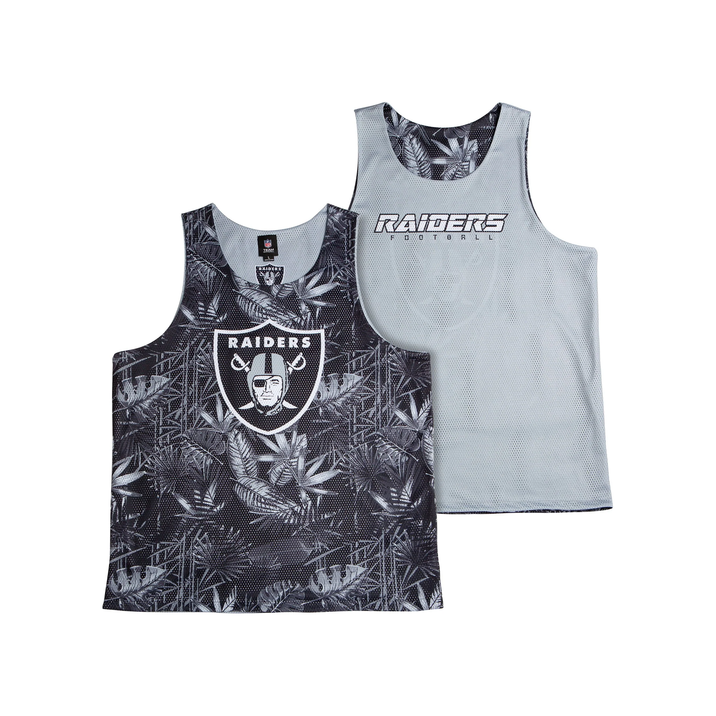 Las Vegas Raiders NFL Mens Reversible Floral Change-Up Sleeveless Top - Image 2