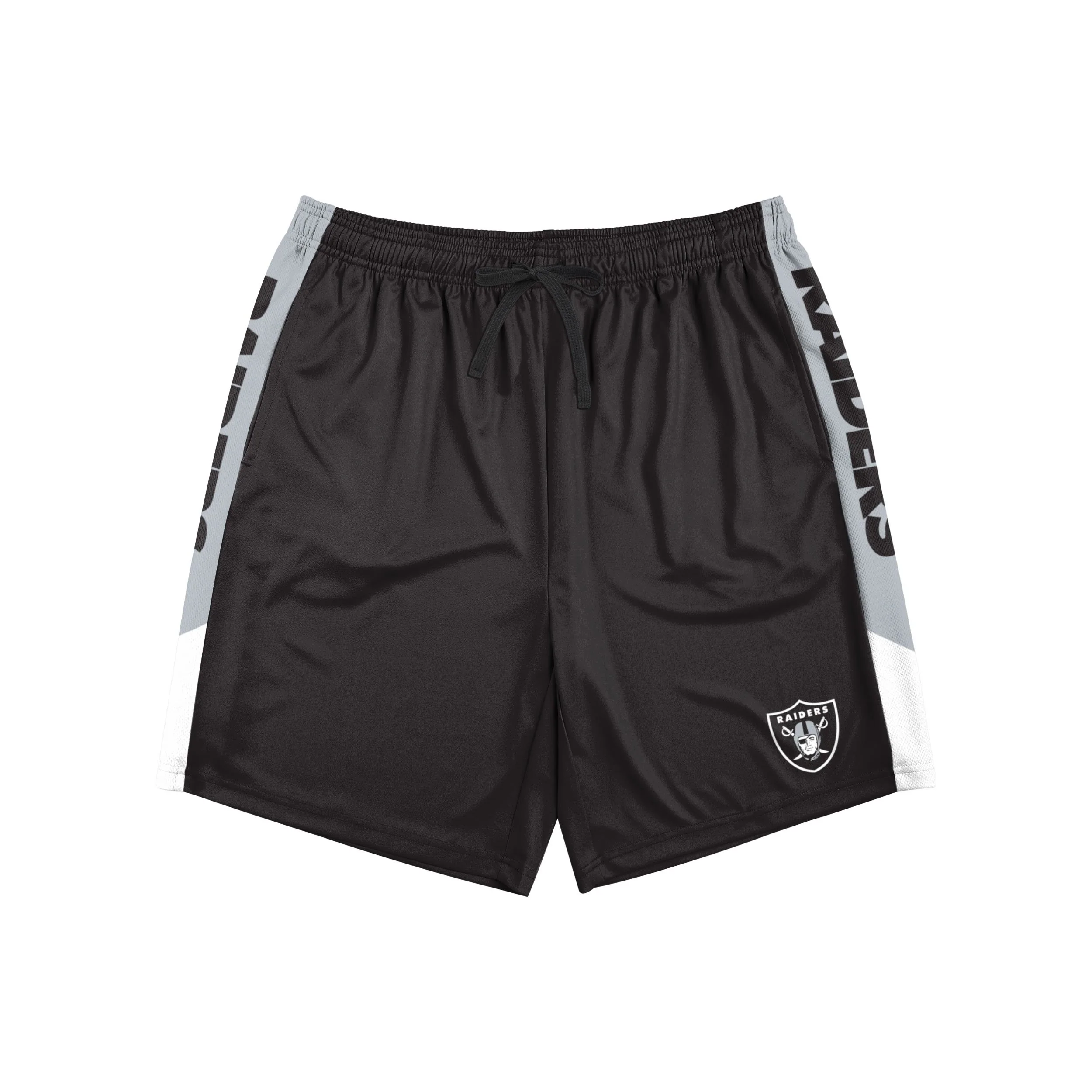 Las Vegas Raiders NFL Mens Side Stripe Training Shorts - Image 4