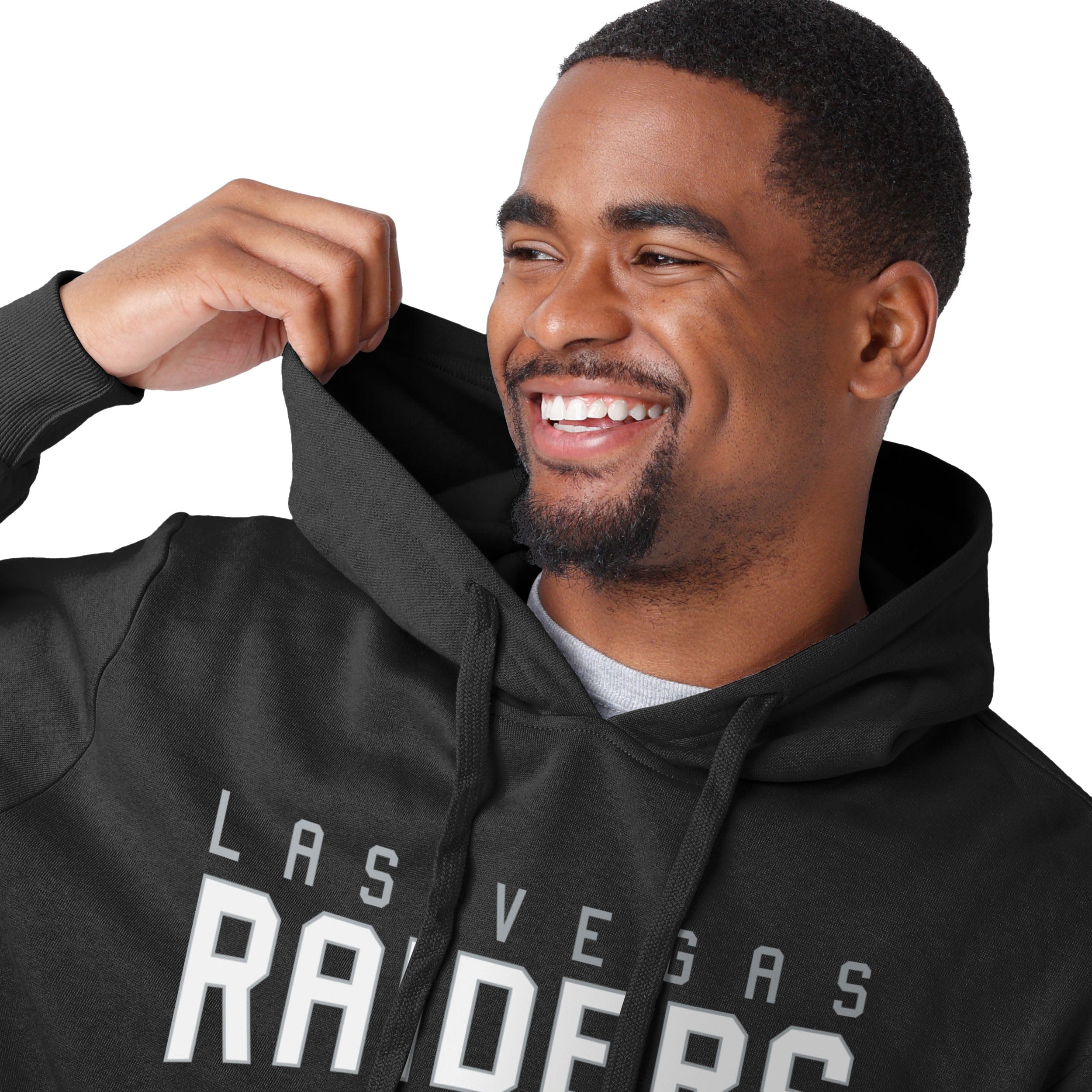 Las Vegas Raiders NFL Mens Solid Hoodie - Image 4