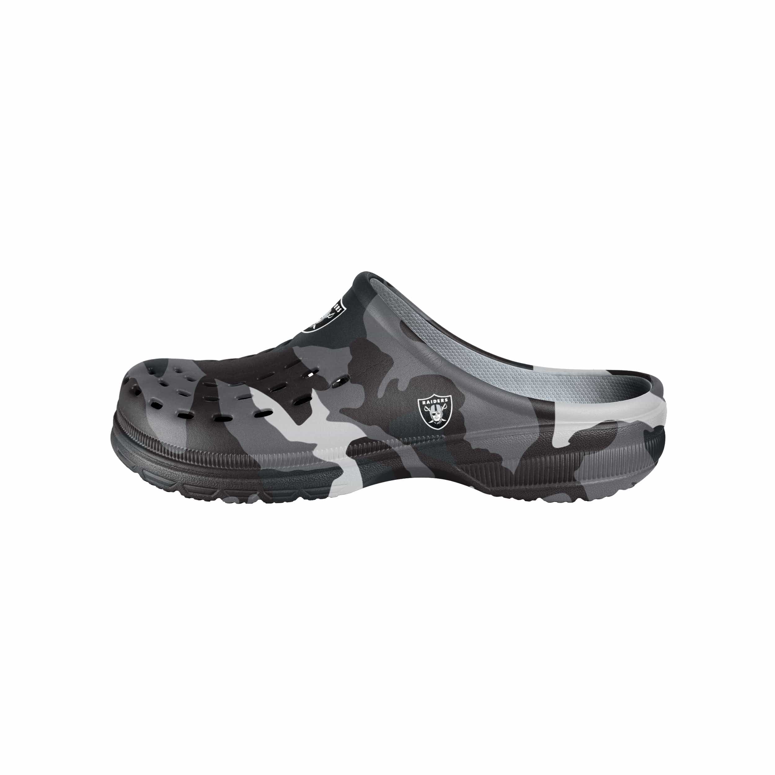 Las Vegas Raiders NFL Mens Tonal Camo Clog - Image 2