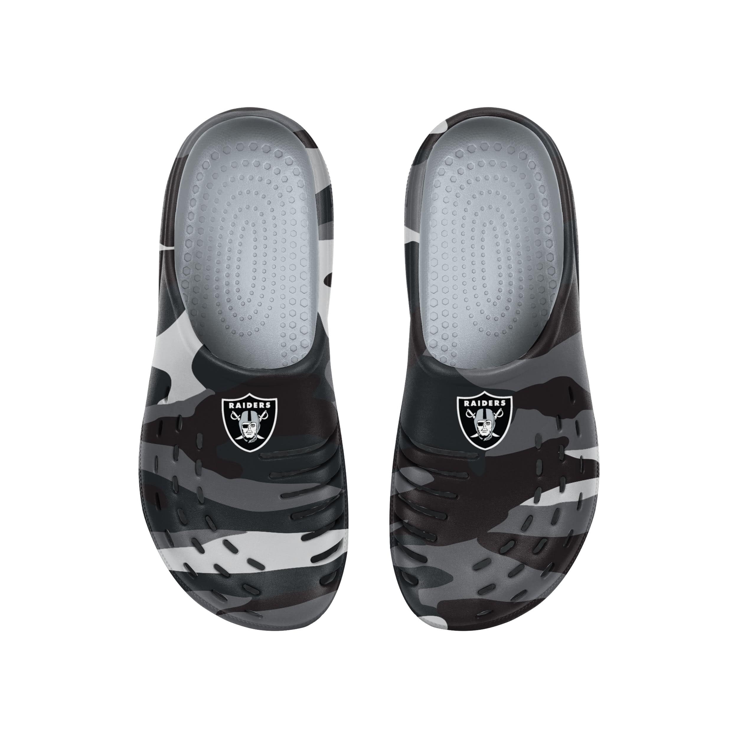 Las Vegas Raiders NFL Mens Tonal Camo Clog - Image 4