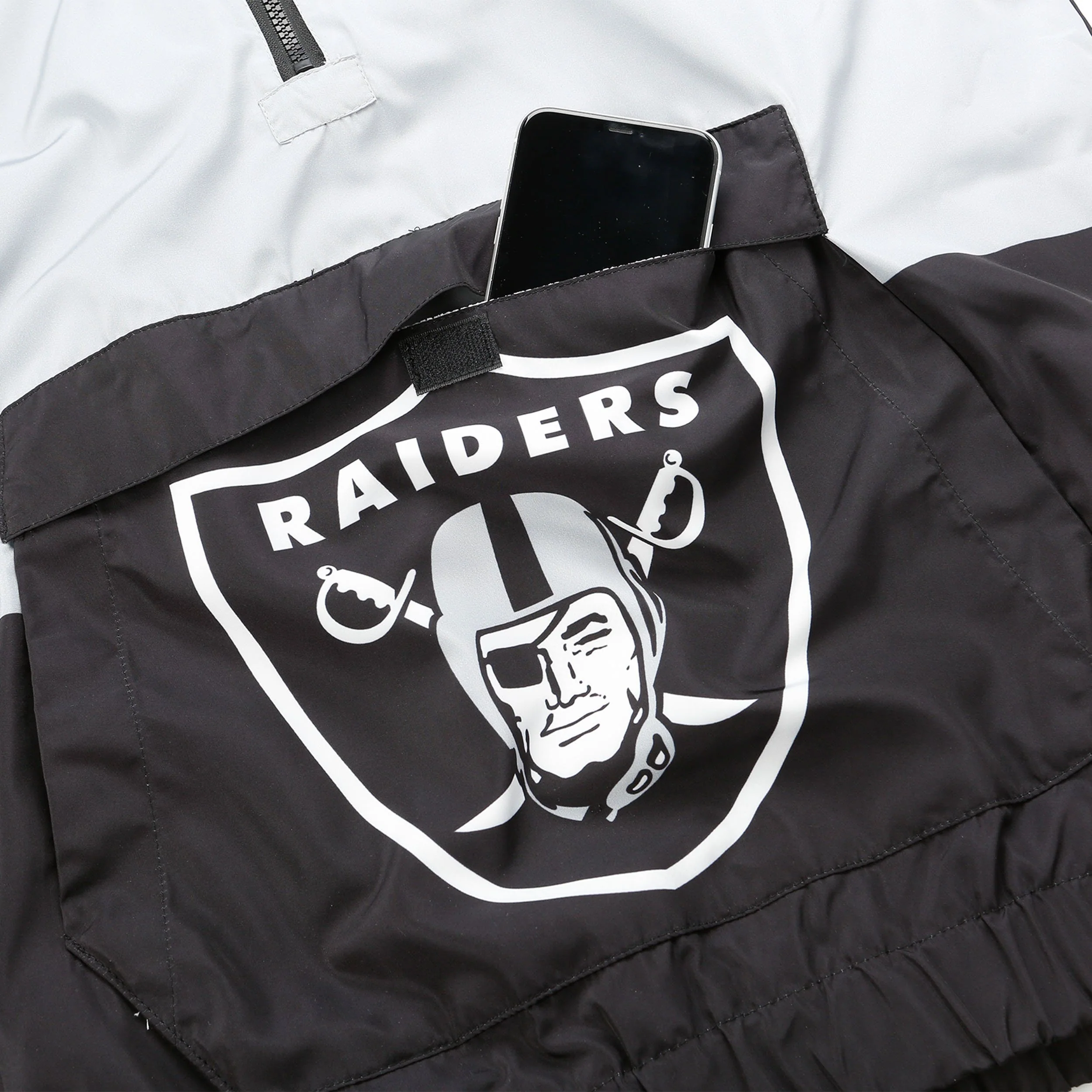 Las Vegas Raiders NFL Mens Warm-Up Windbreaker - Image 3