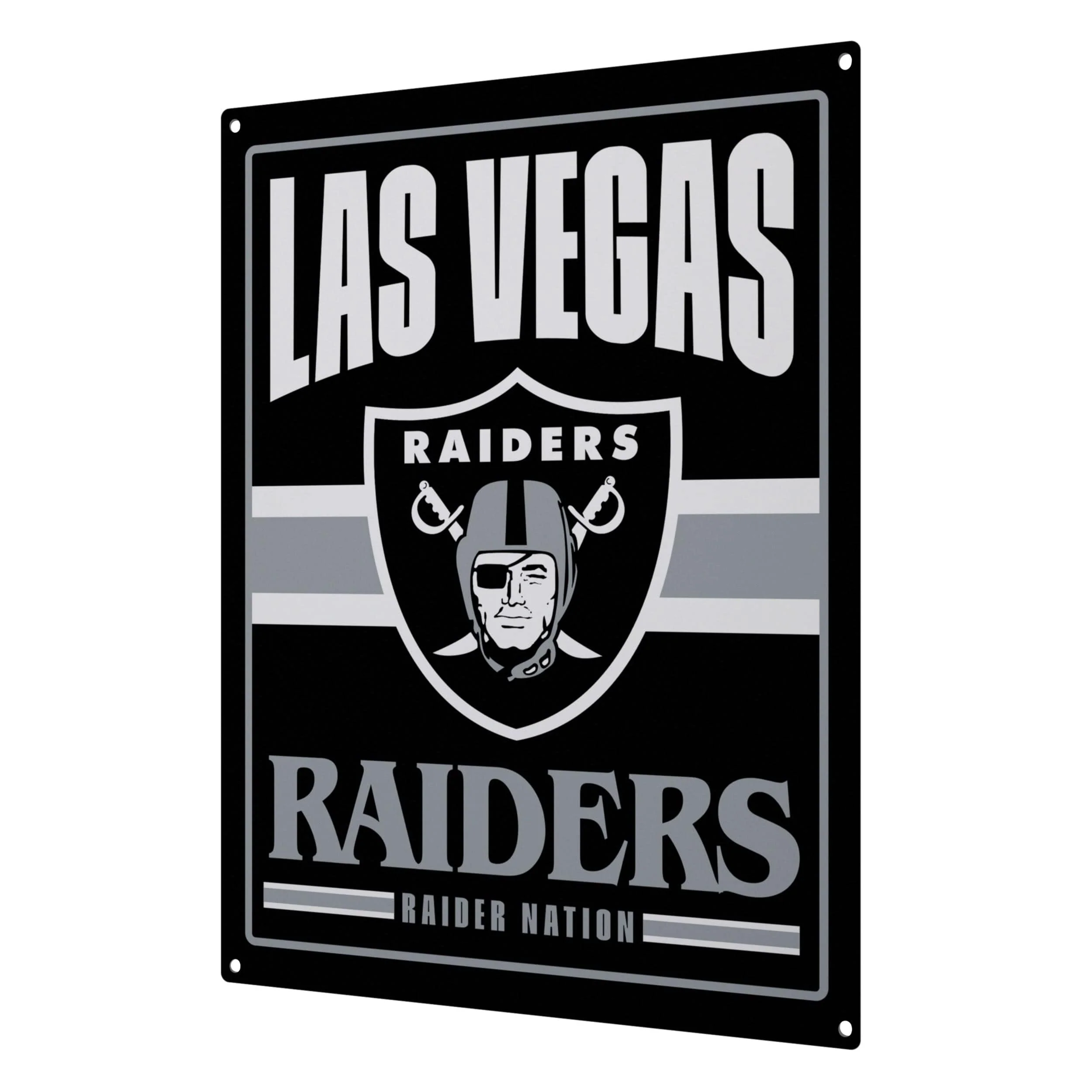 Las Vegas Raiders NFL Metal Tacker Wall Sign - Image 2
