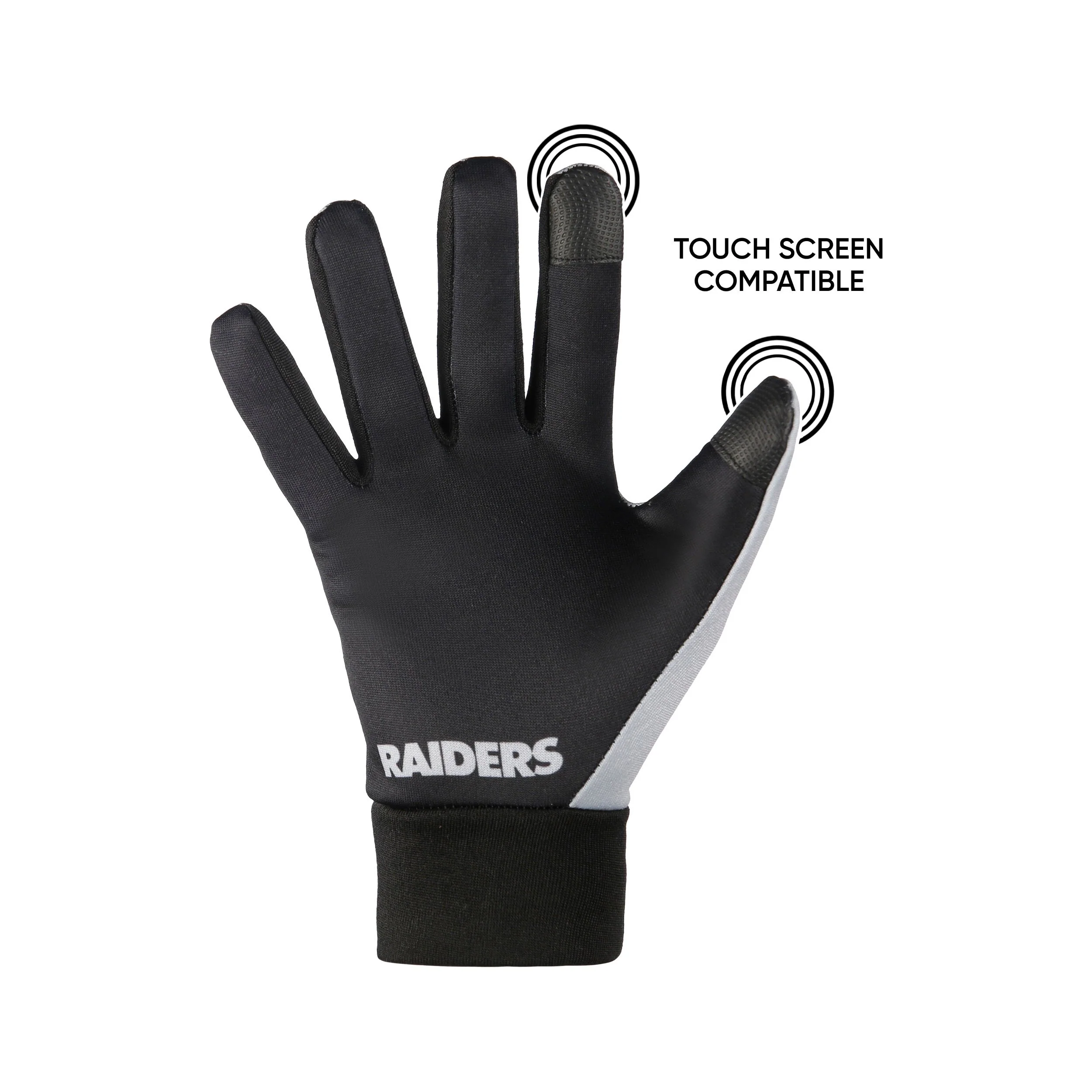 Las Vegas Raiders NFL Palm Logo Texting Gloves - Image 3