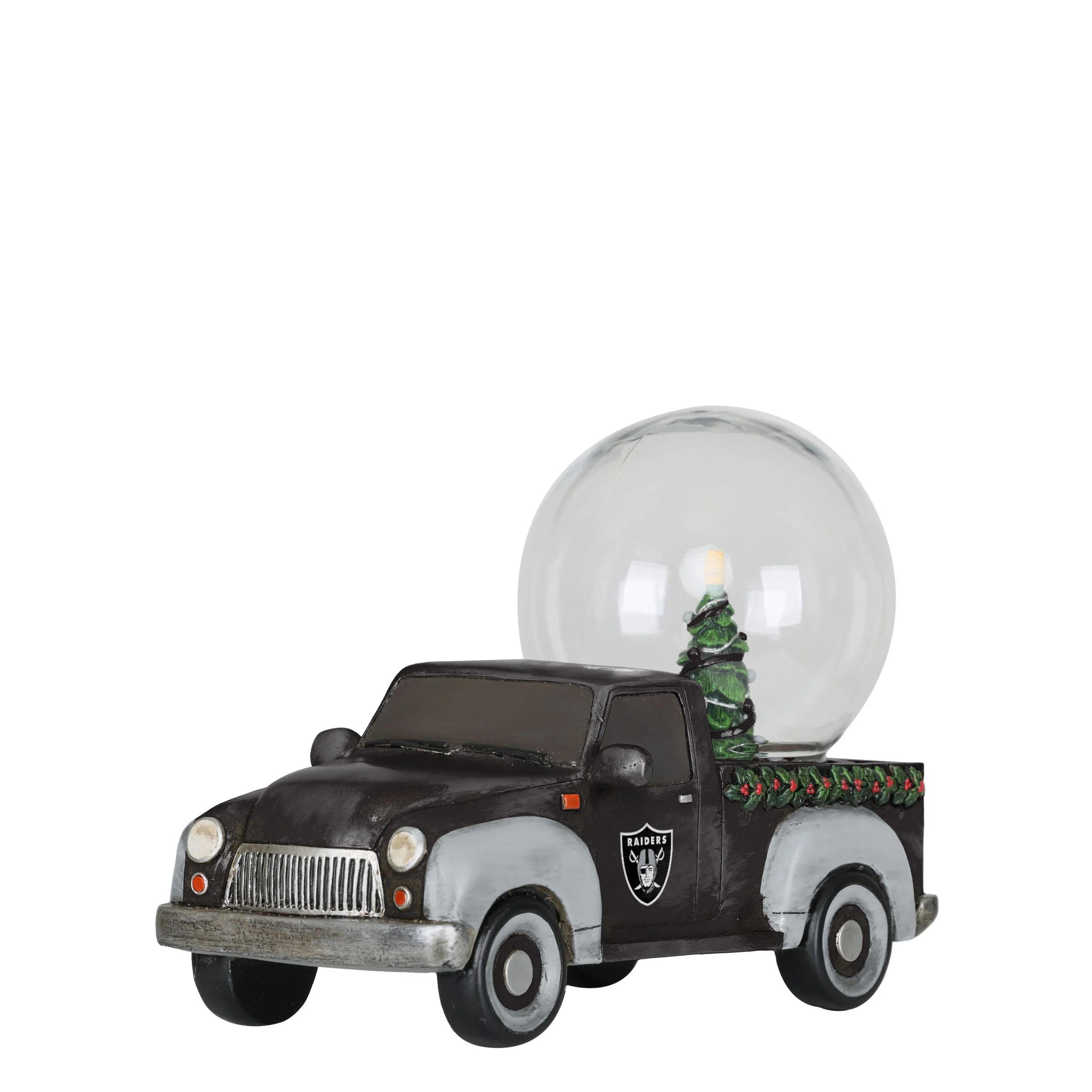 Las Vegas Raiders NFL Pickup Truck Snow Globe - Image 2